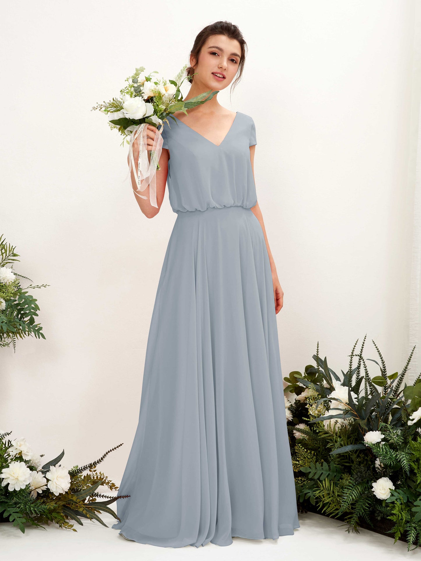 Pauline Dusty Blue-Upgrade Maxi Dress