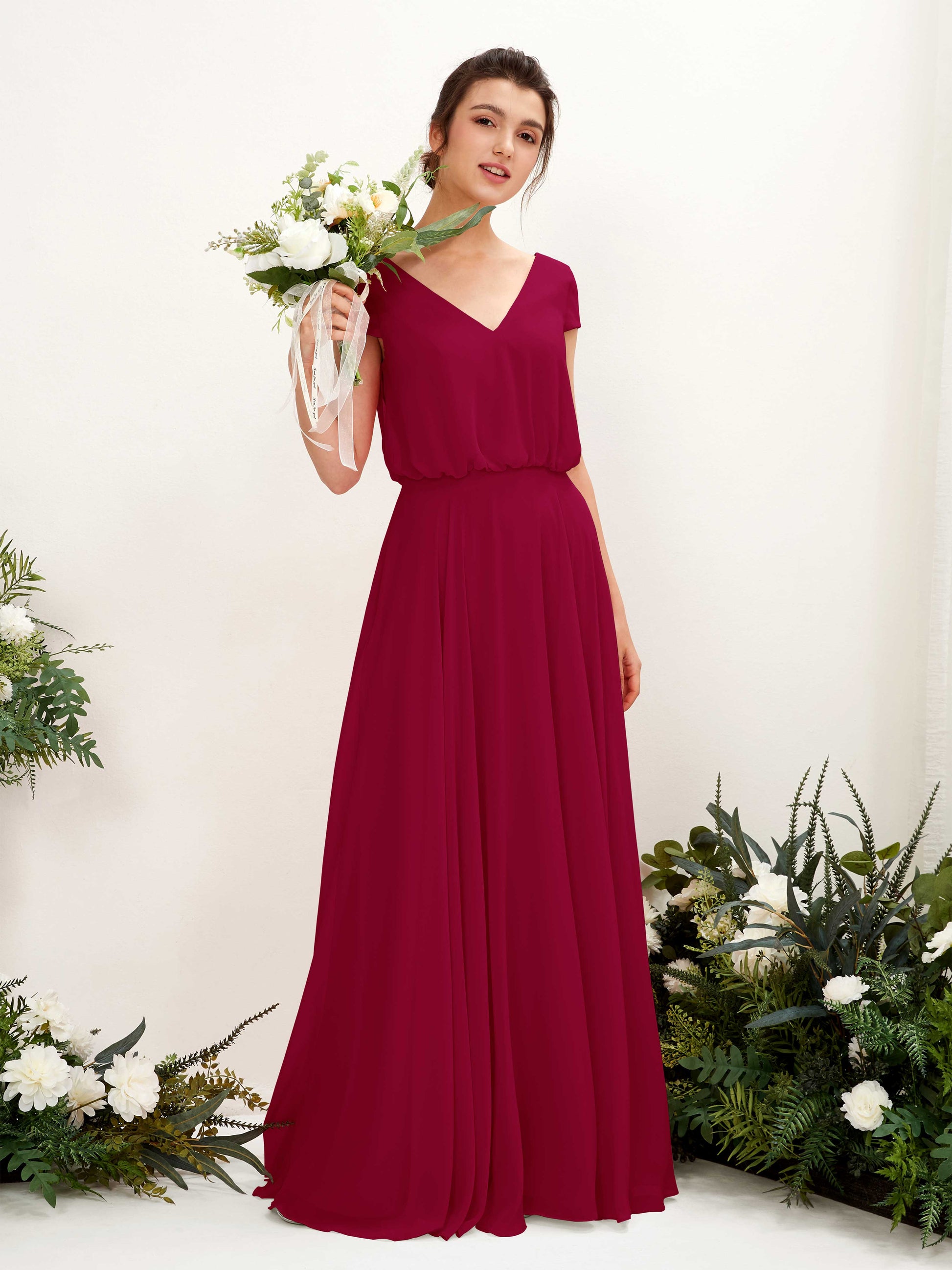 Pauline Jester Red Maxi Dress