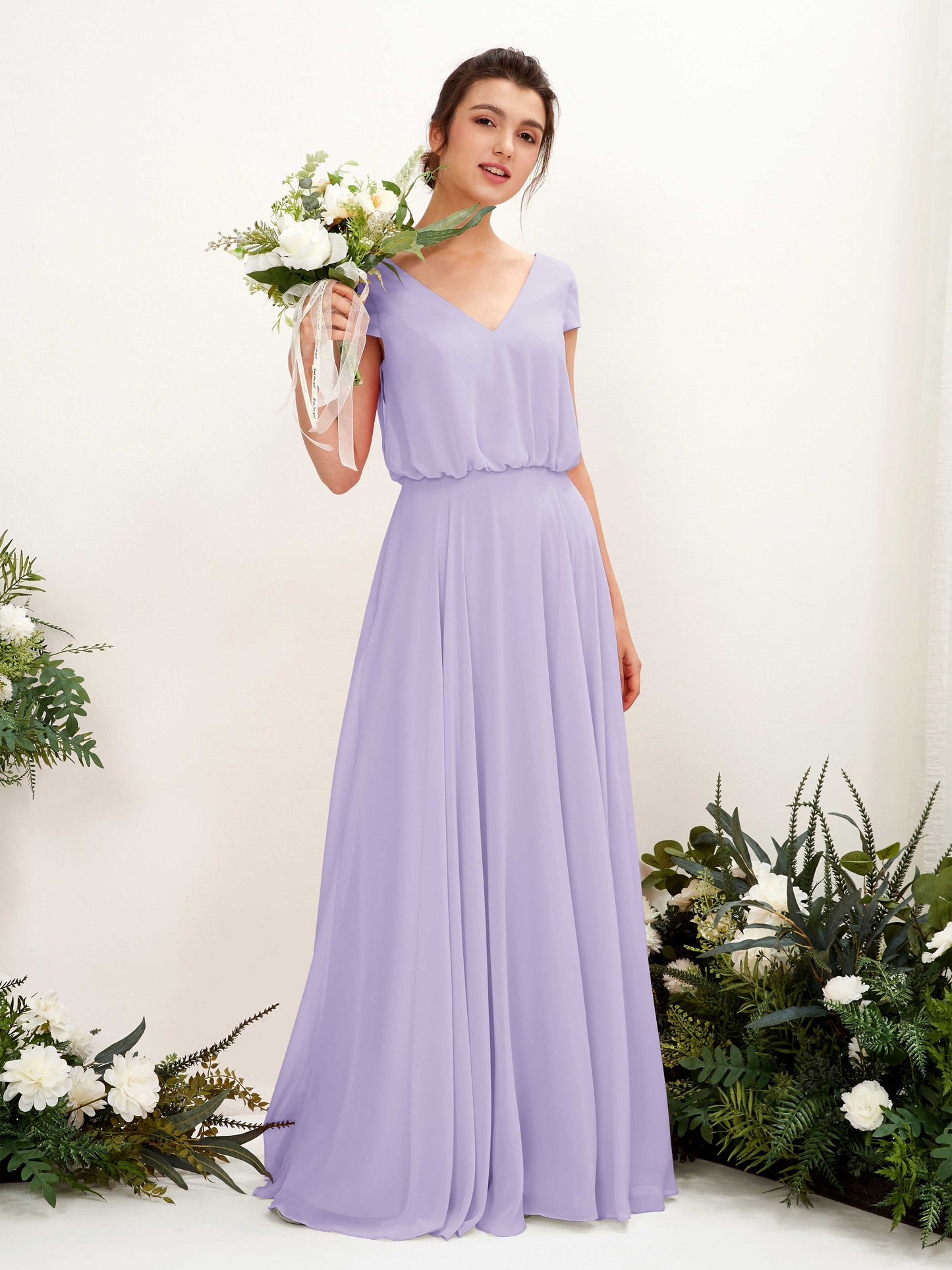 Pauline Lilac Maxi Dress