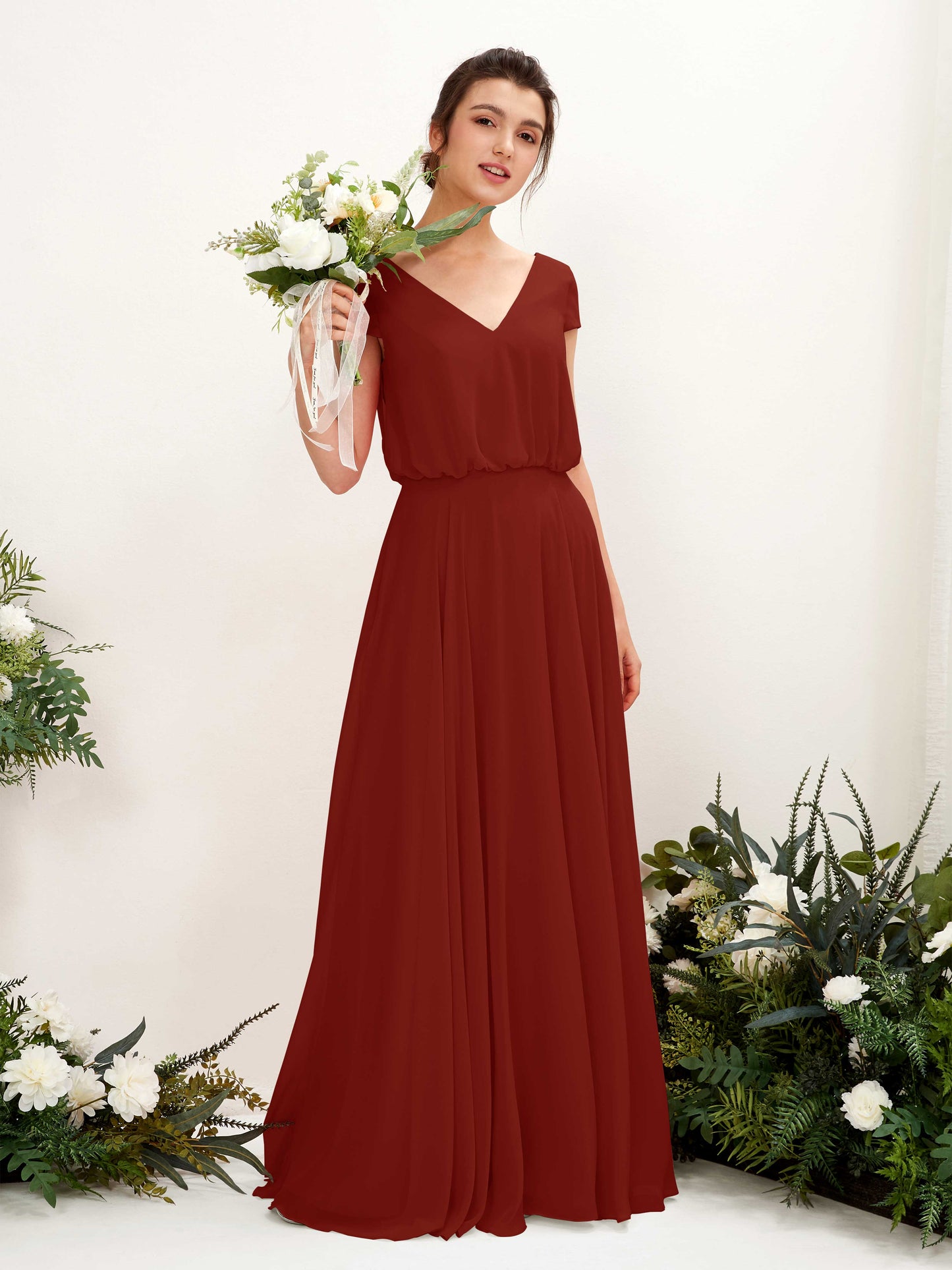 Pauline Rust Maxi Dress