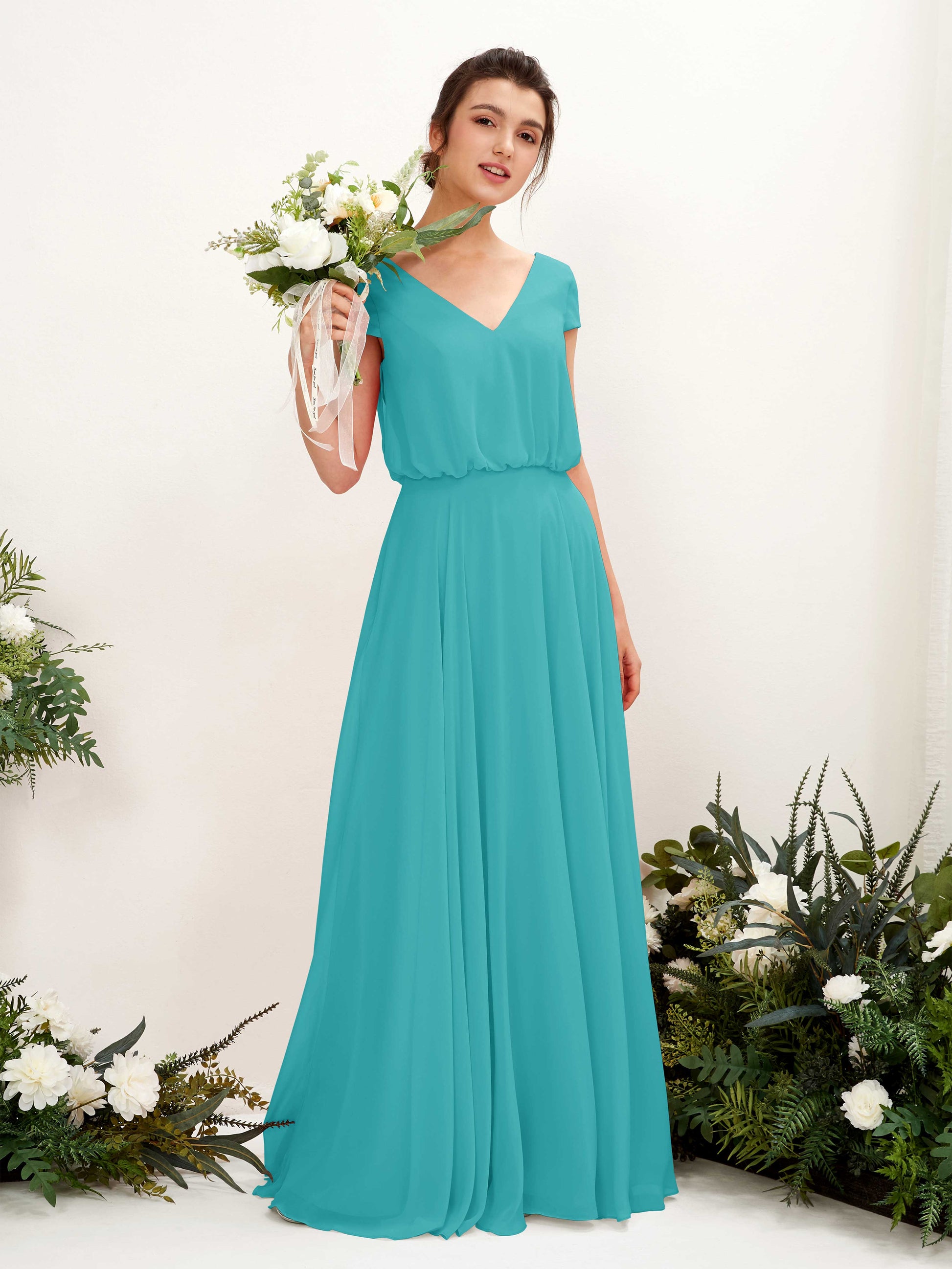 Pauline Turquoise Maxi Dress