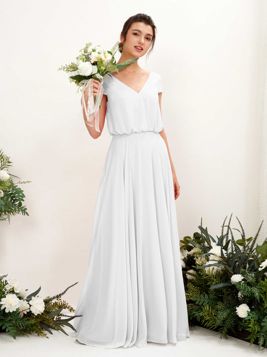 Pauline White Maxi Dress