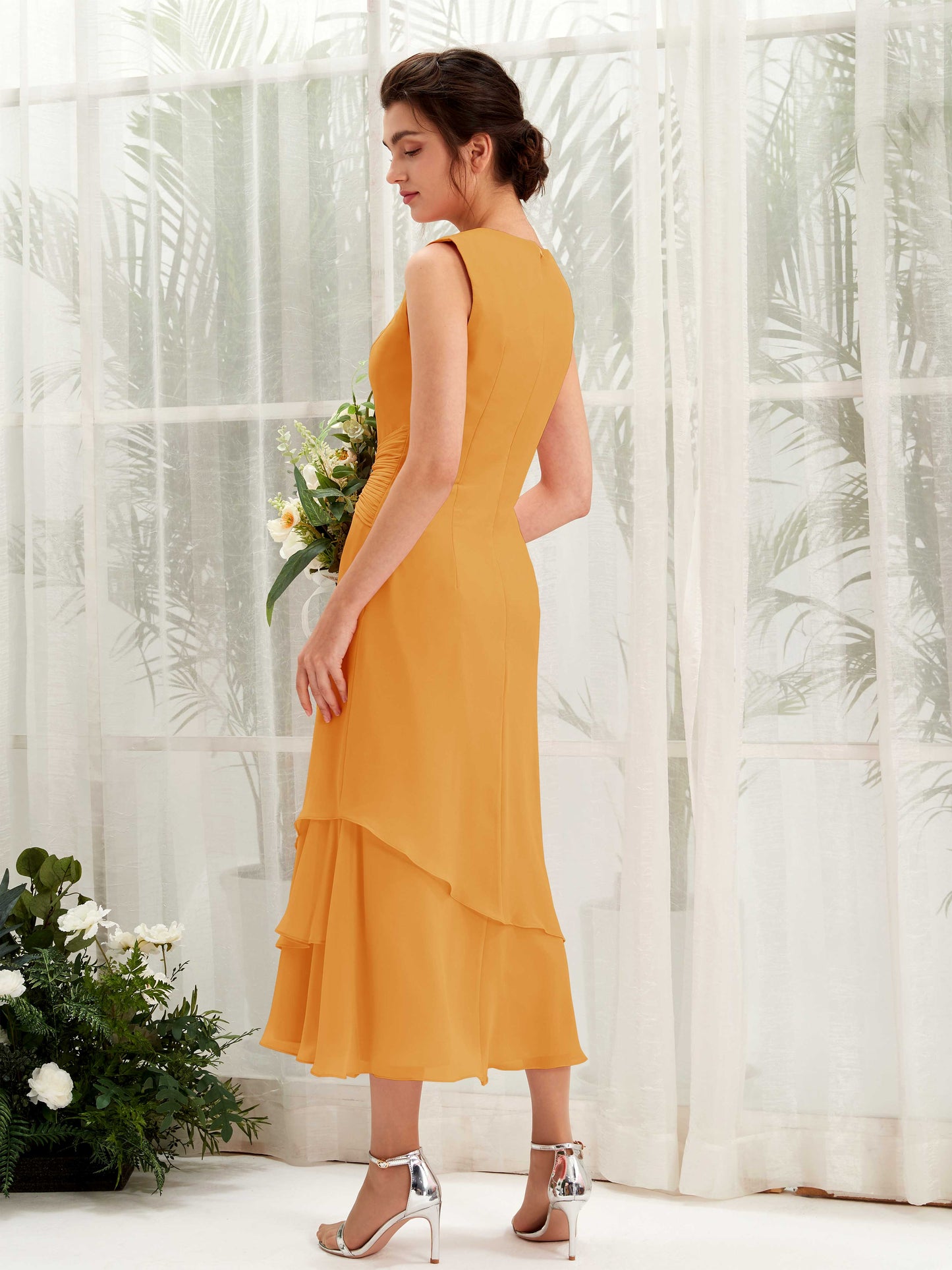 Raina Mango Sleeveless Midi Dress