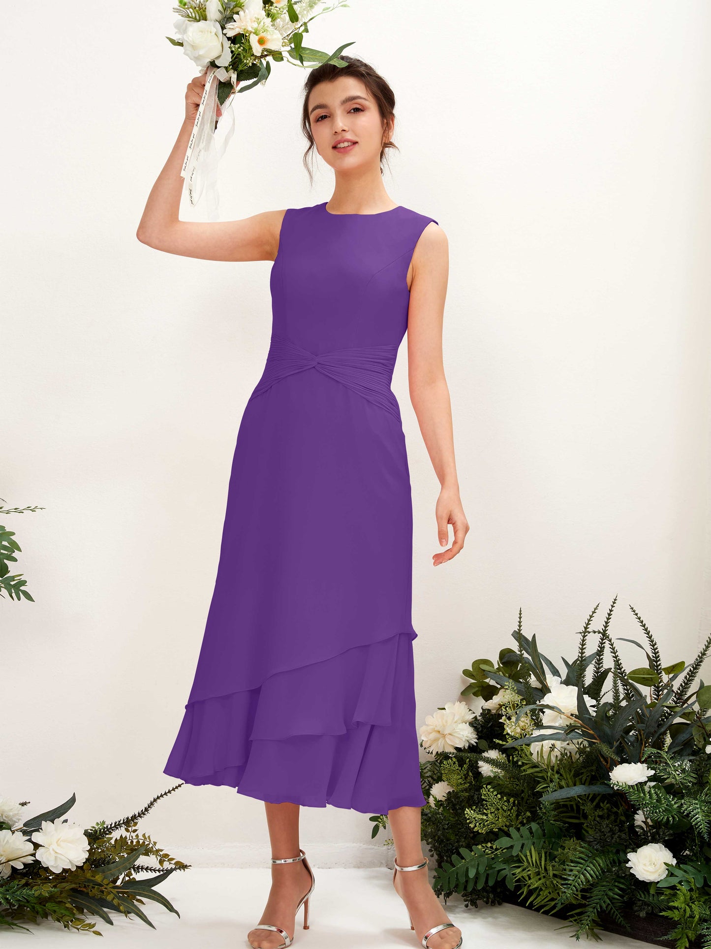 Raina Regency Sleeveless Midi Dress