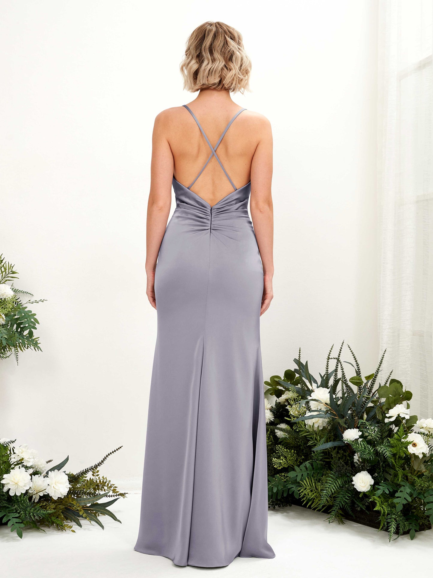 Regina Purple Haze Satin Sleeveless Maxi Dress