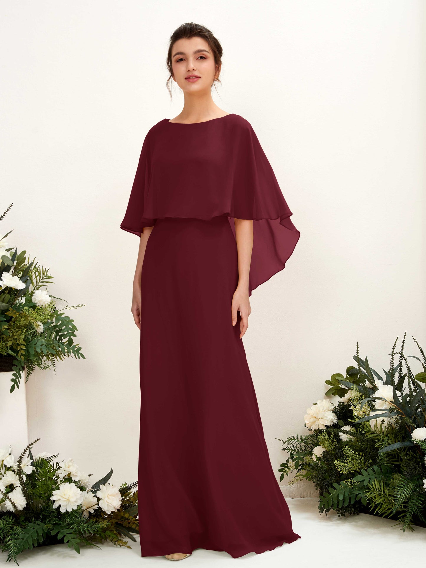 Savin Burgundy Sleeveless Maxi Dress