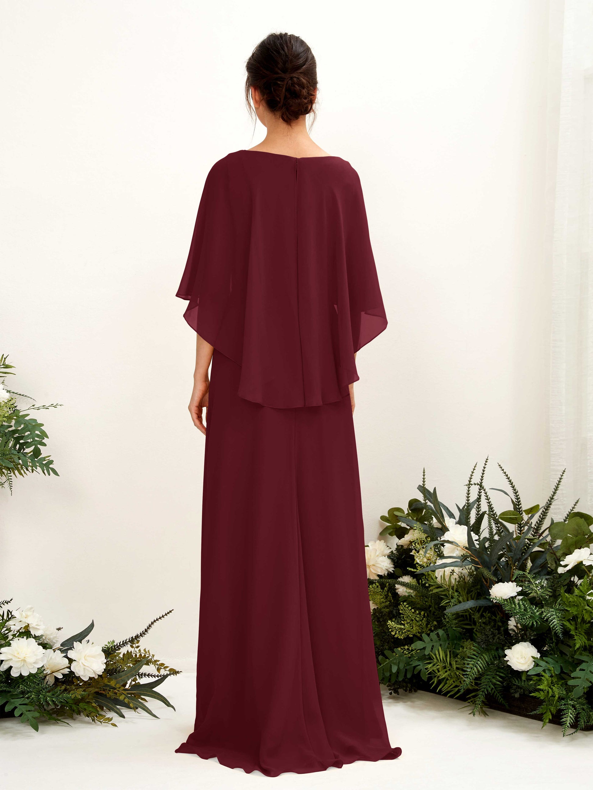 Savin Burgundy Sleeveless Maxi Dress