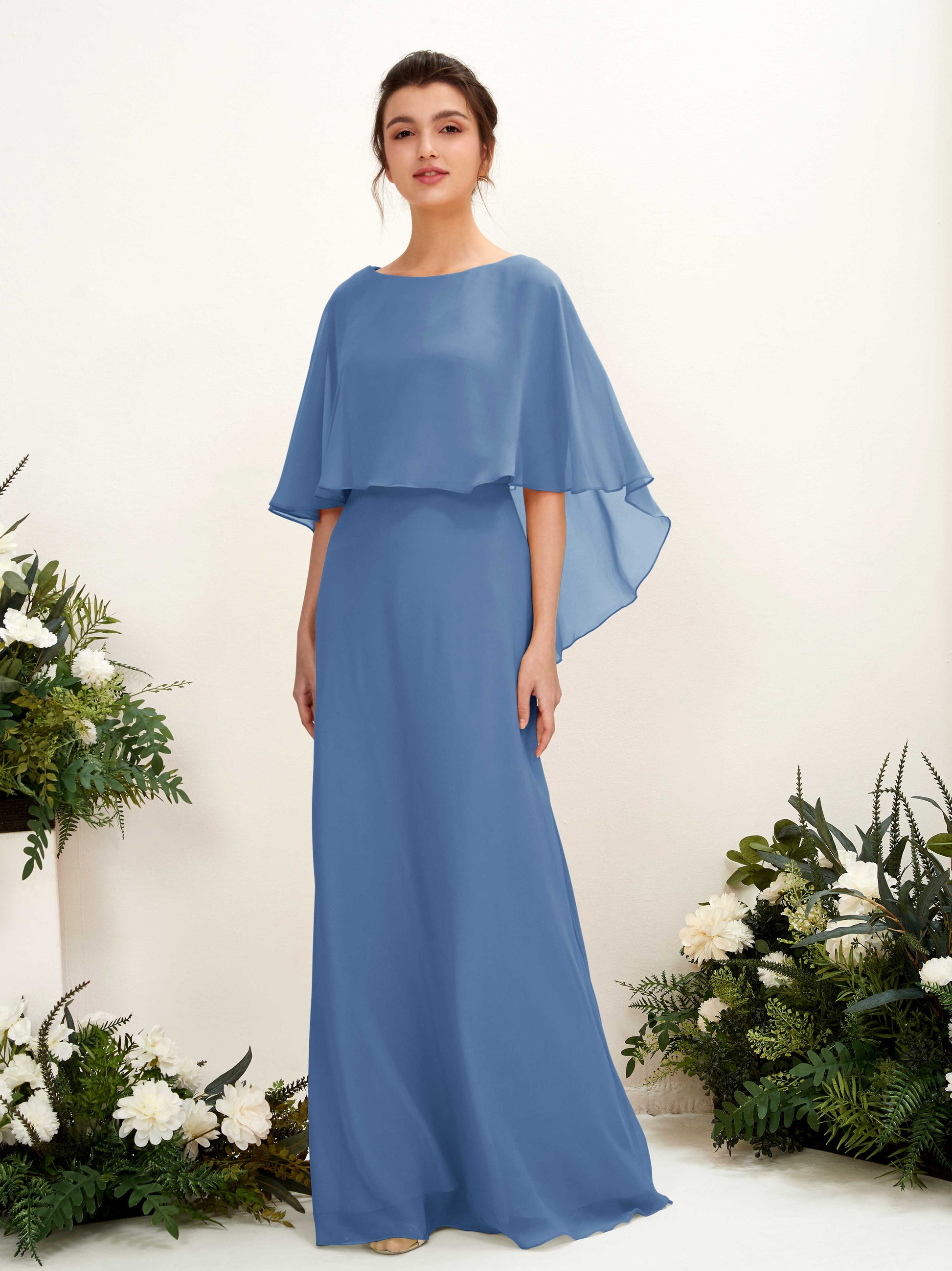 Savin Dusty Blue Sleeveless Maxi Dress