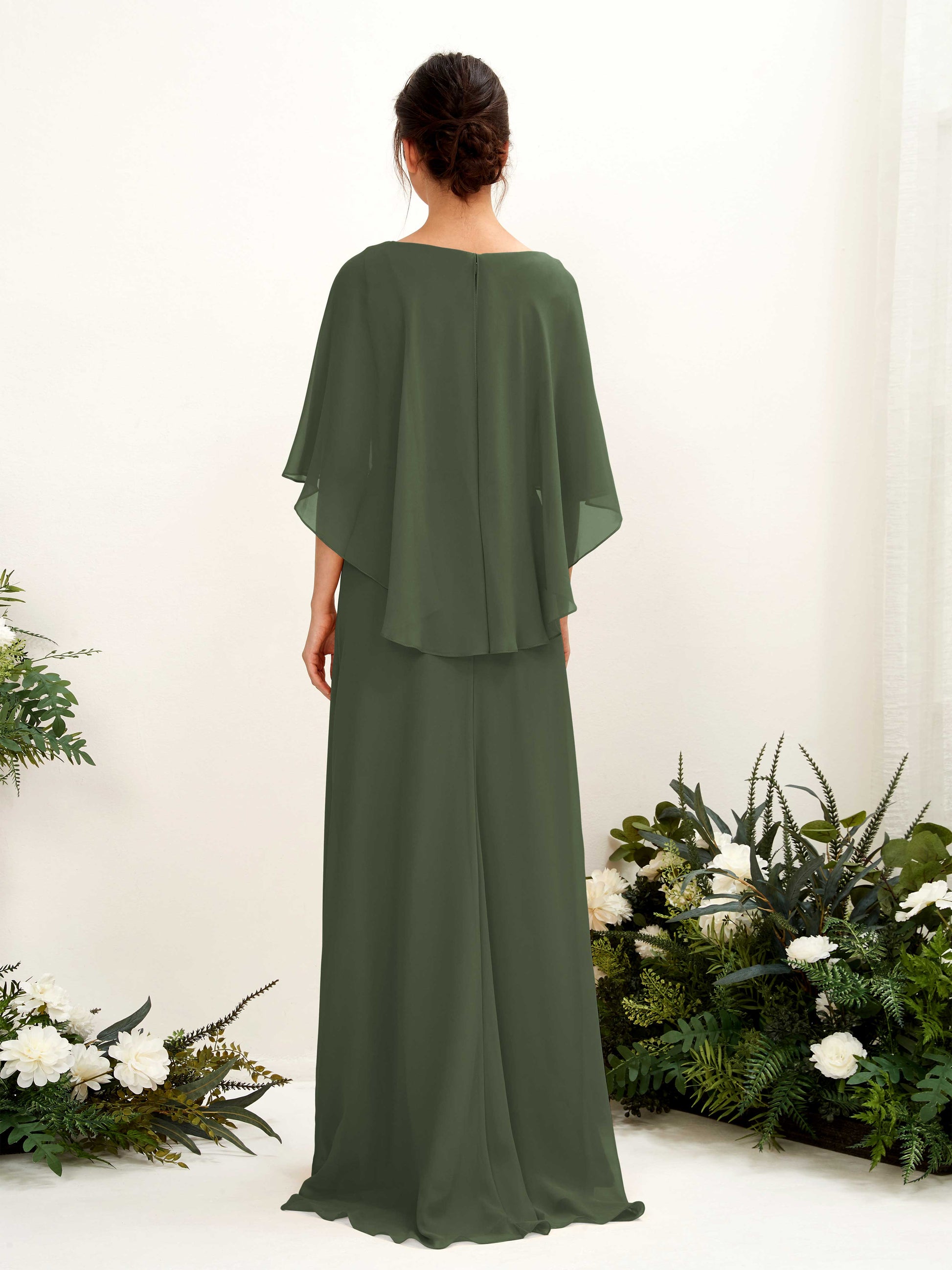 Savin Martini Olive Sleeveless Maxi Dress