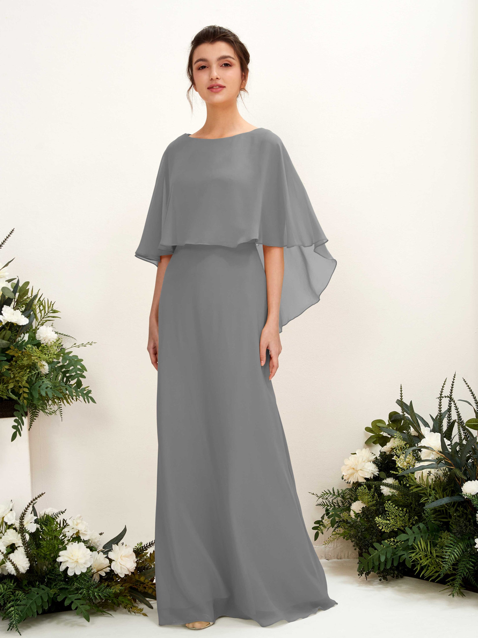 Savin Steel Gray Sleeveless Maxi Dress