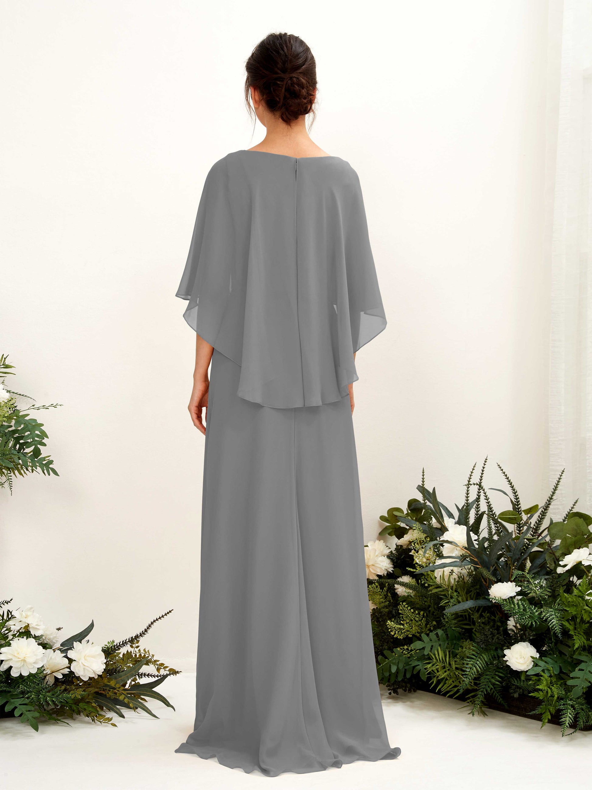 Savin Steel Gray Sleeveless Maxi Dress