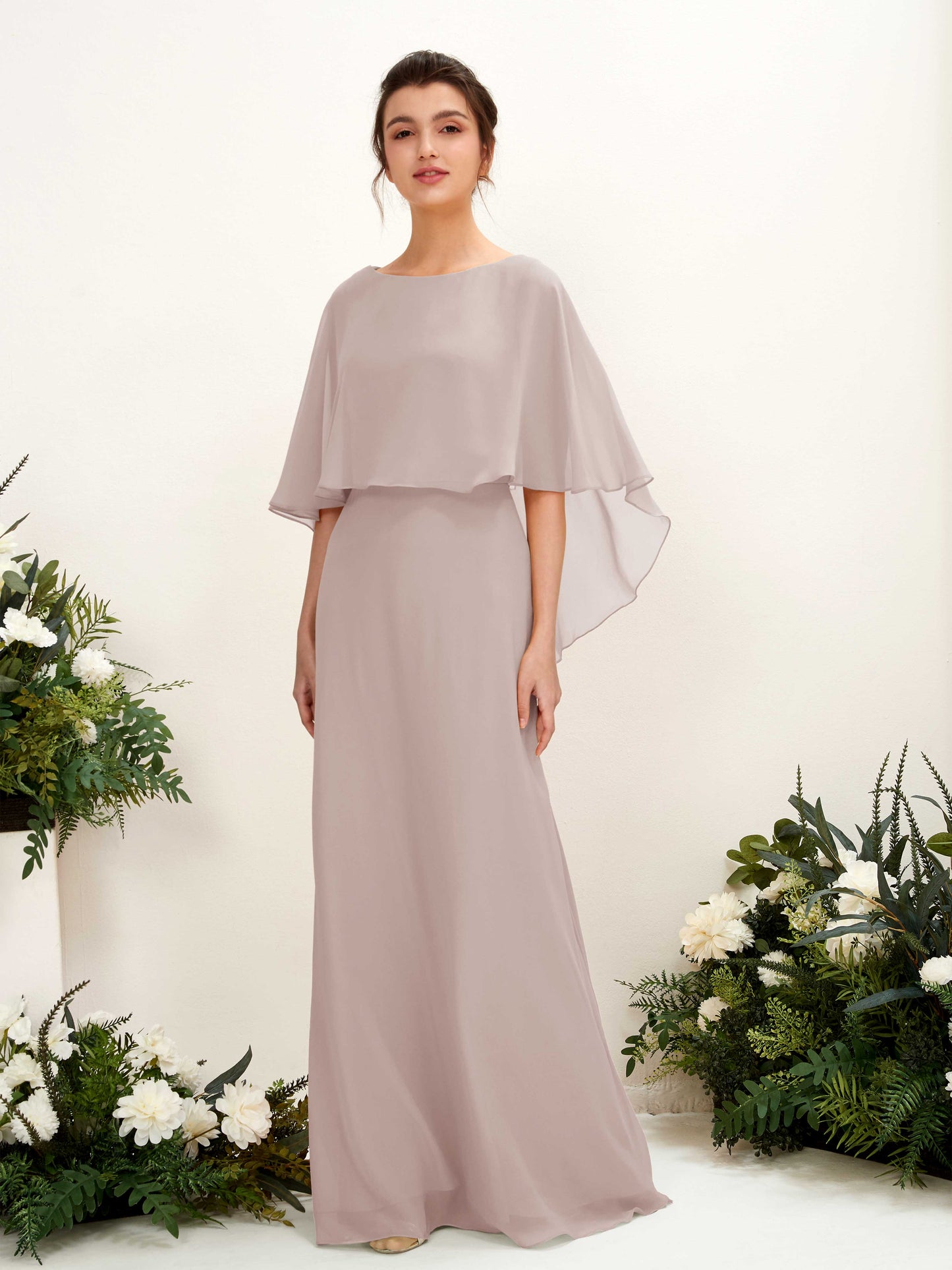 Savin Taupe Sleeveless Maxi Dress