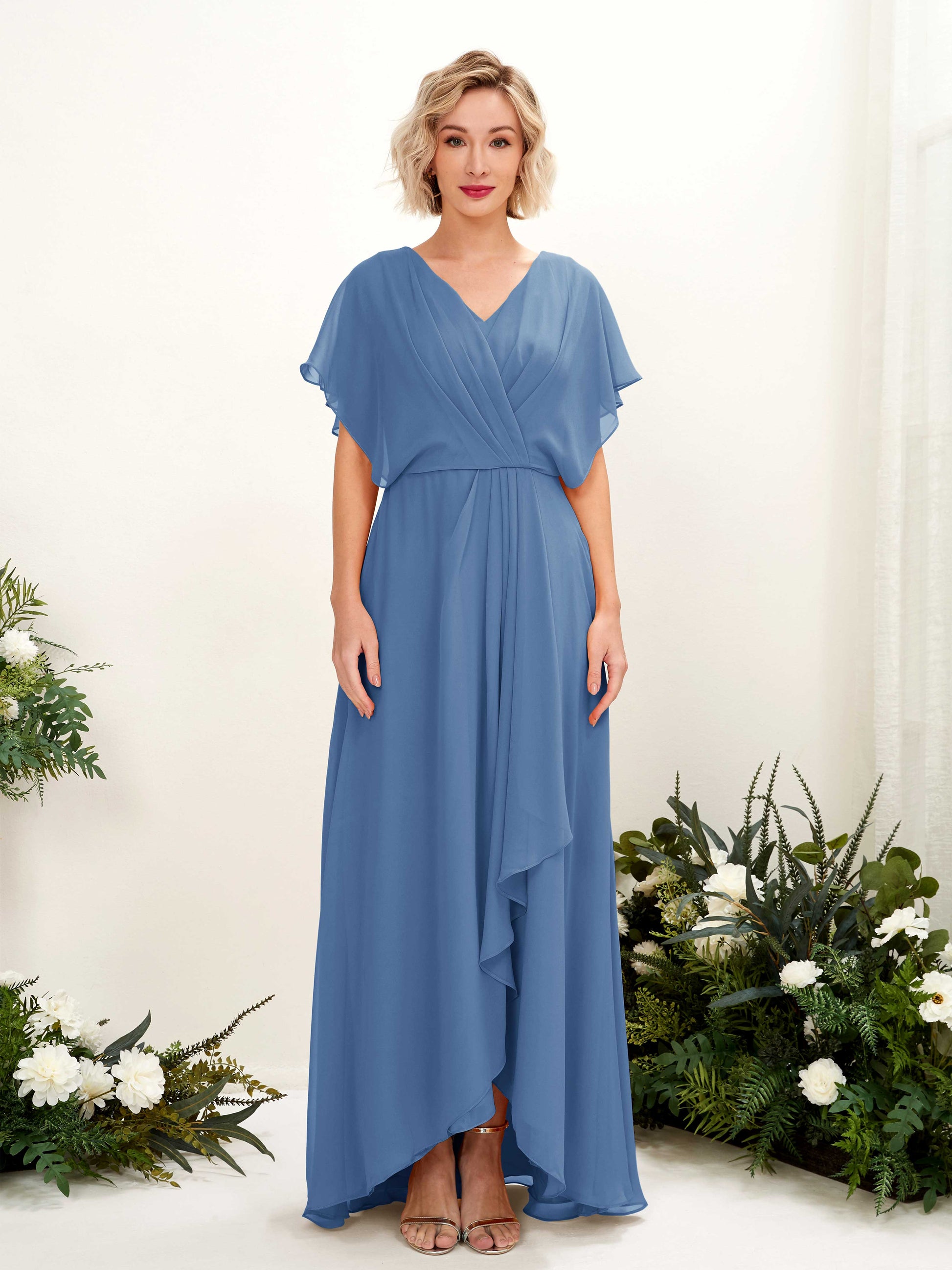 Soleil Dusty Blue Maxi Dress