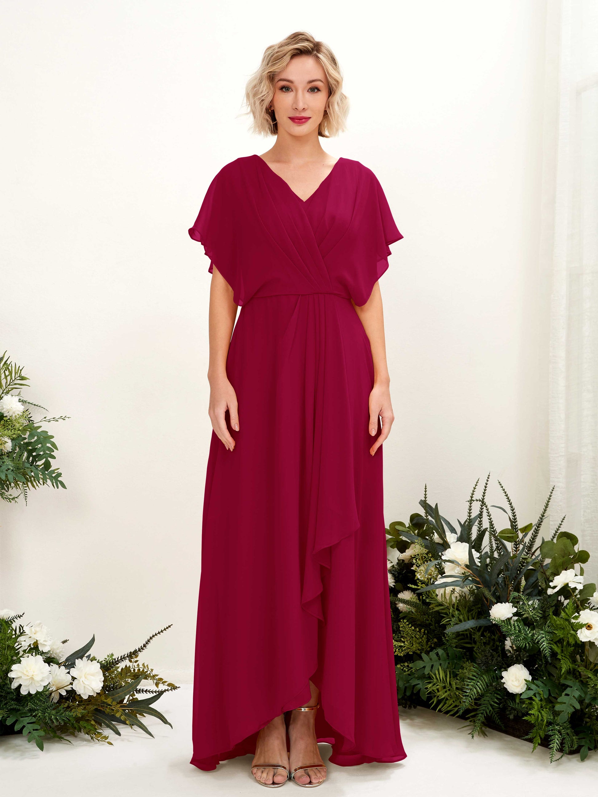 Soleil Jester Red Maxi Dress