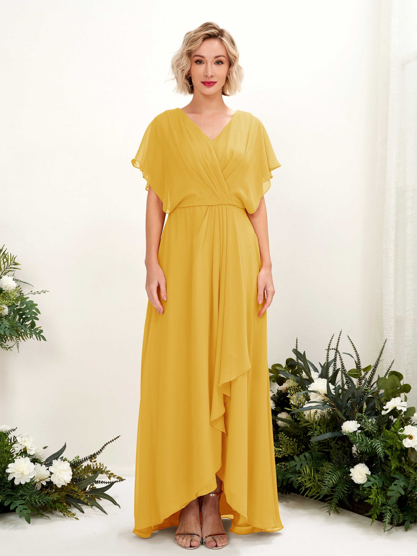 Soleil Mustard Yellow Maxi Dress