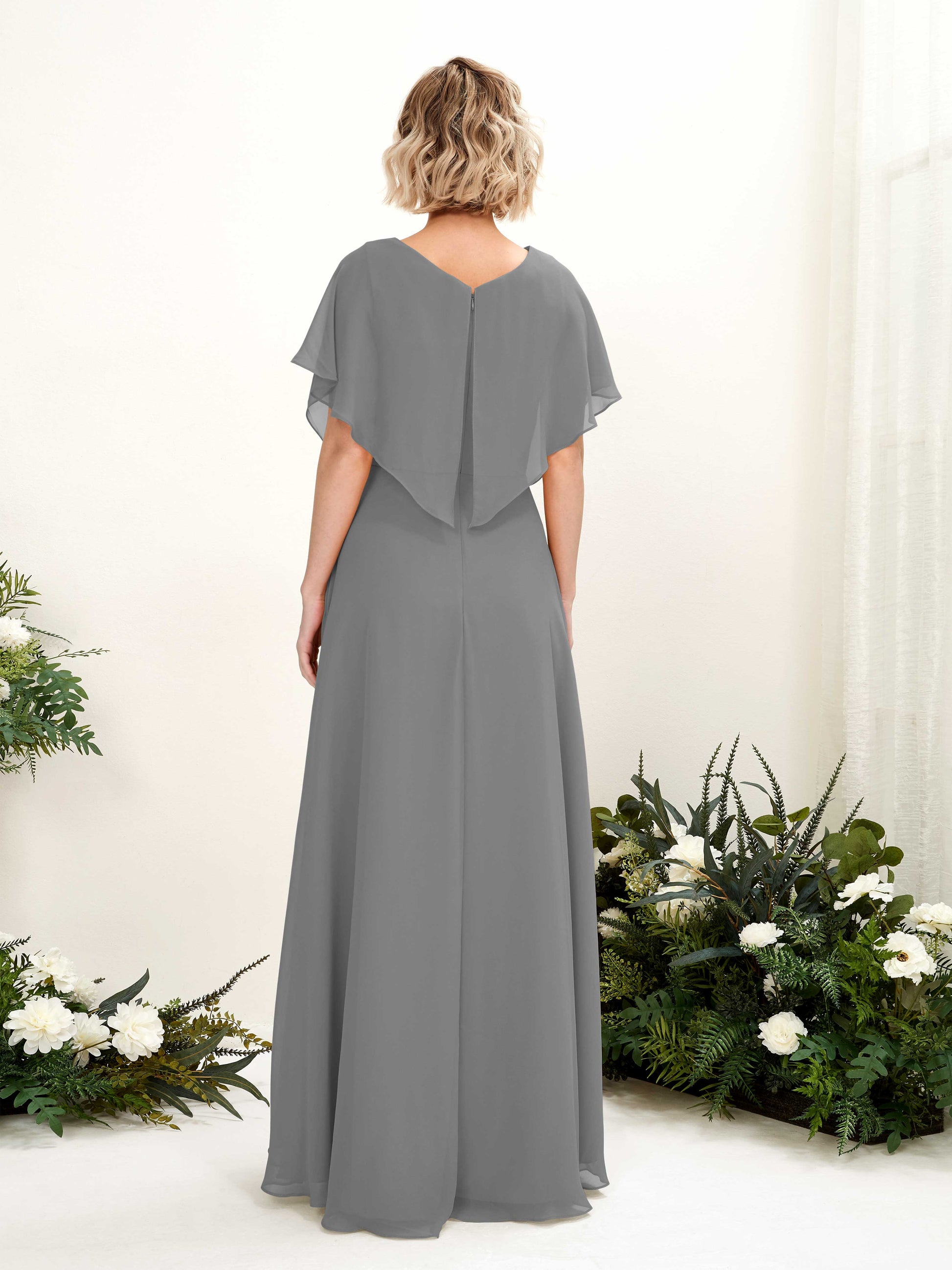 Soleil Steel Gray Maxi Dress