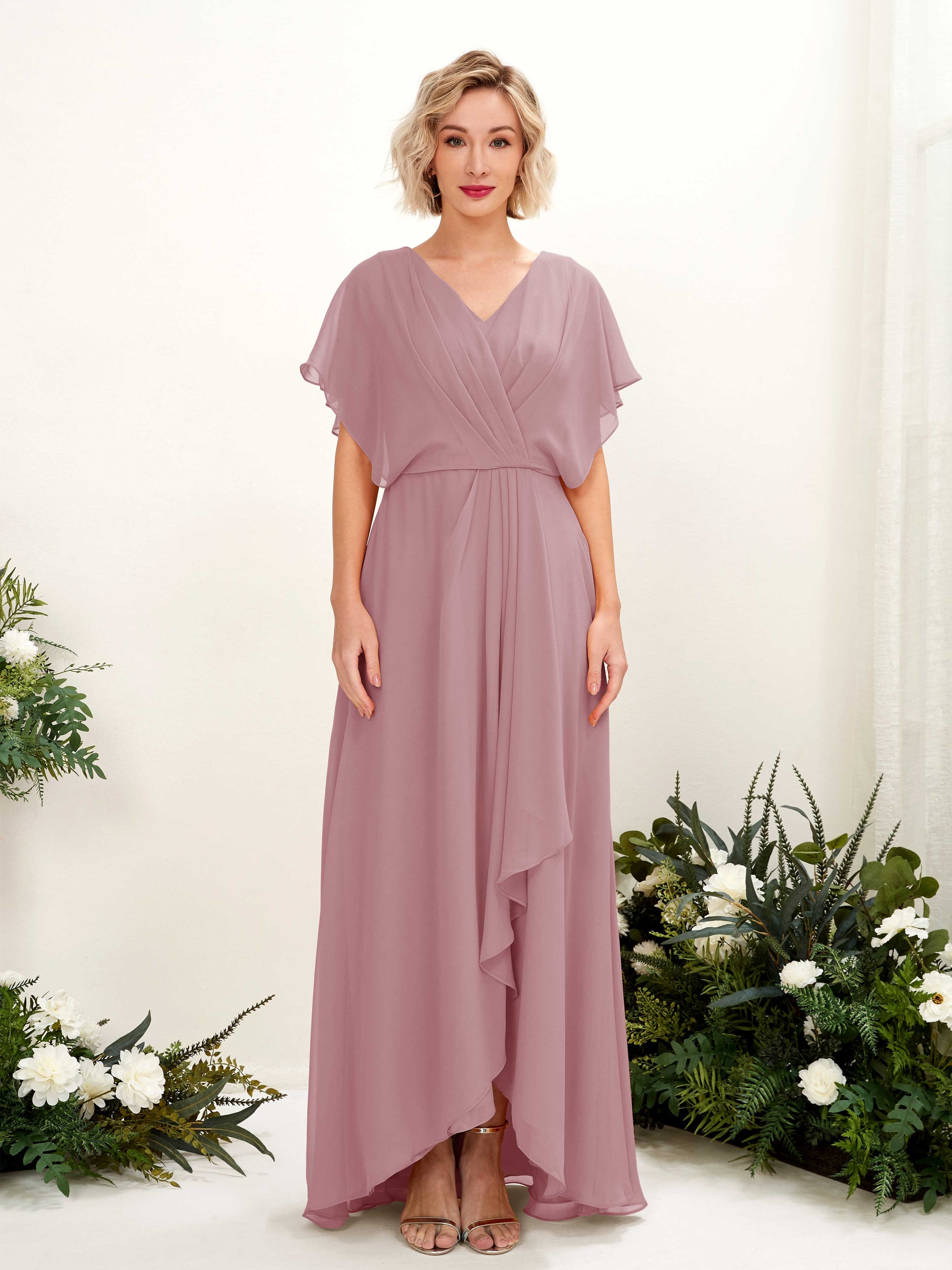 Soleil Vintage Mauve Maxi Dress