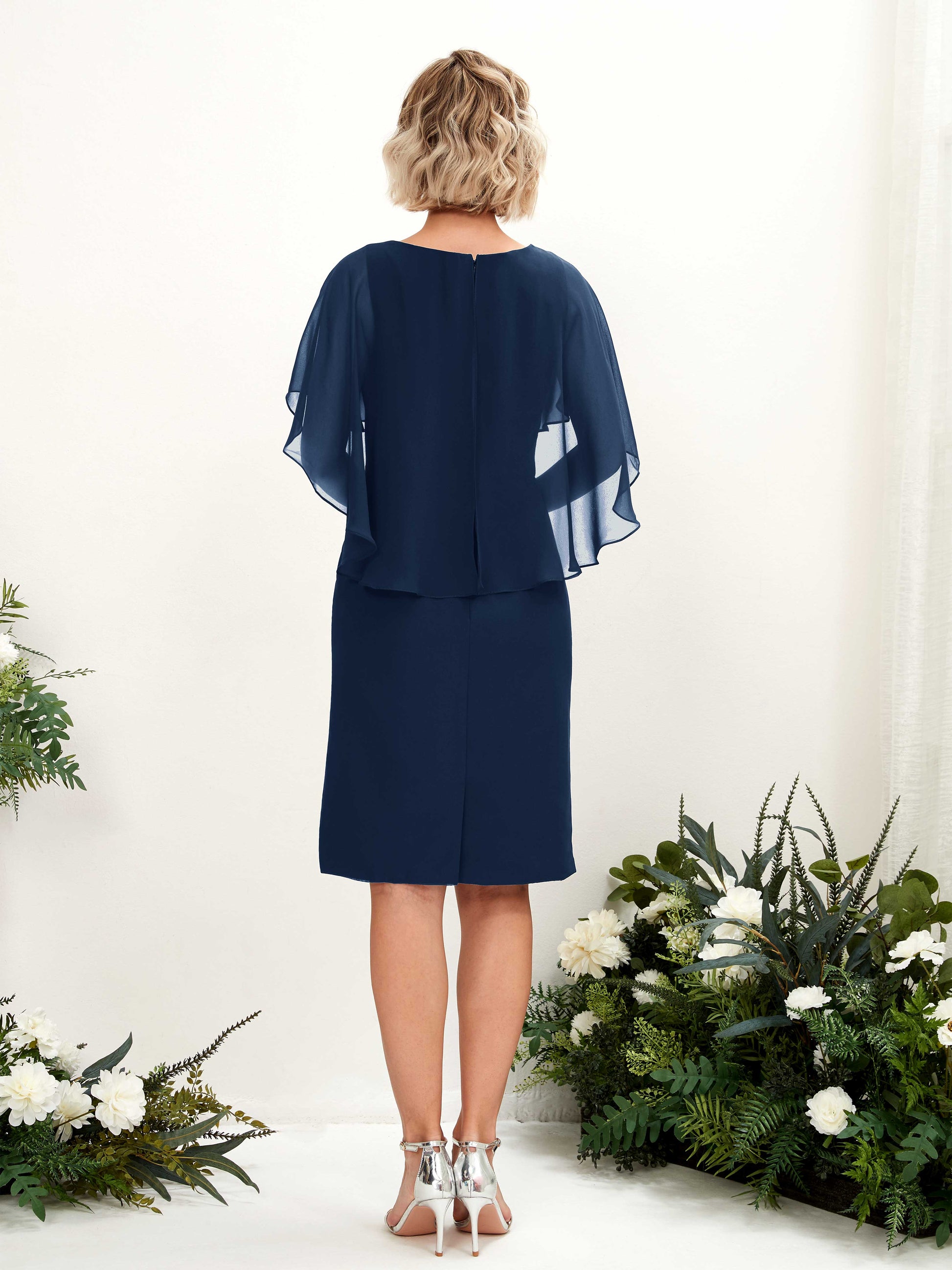 Tey Navy Midi Dress