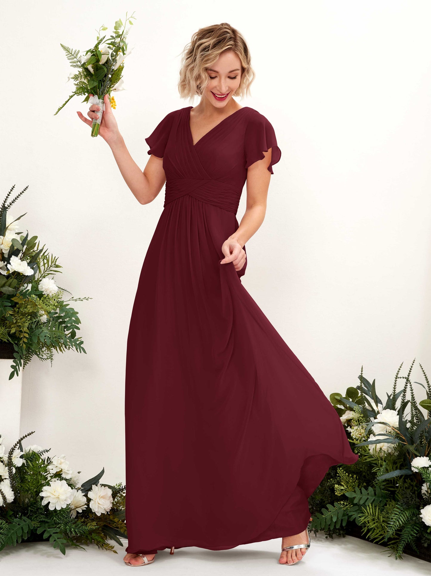 Tolly Burgundy Maxi Dress