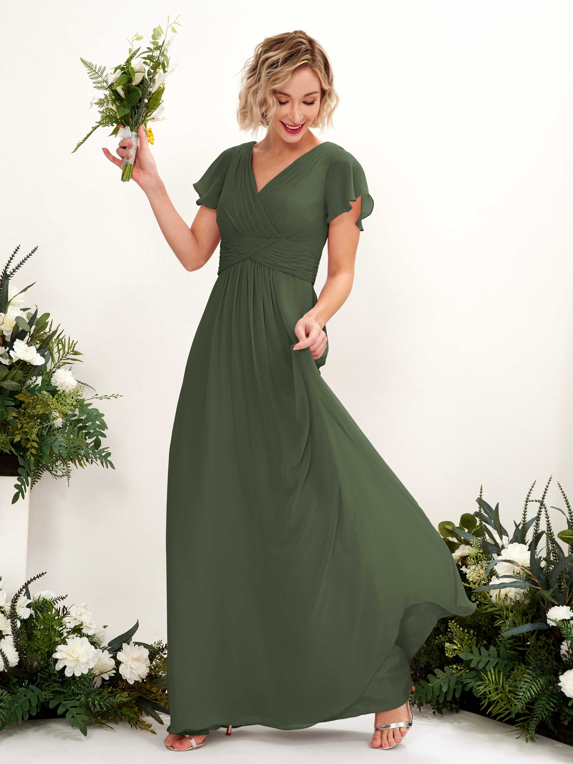 Tolly Martini Olive Maxi Dress