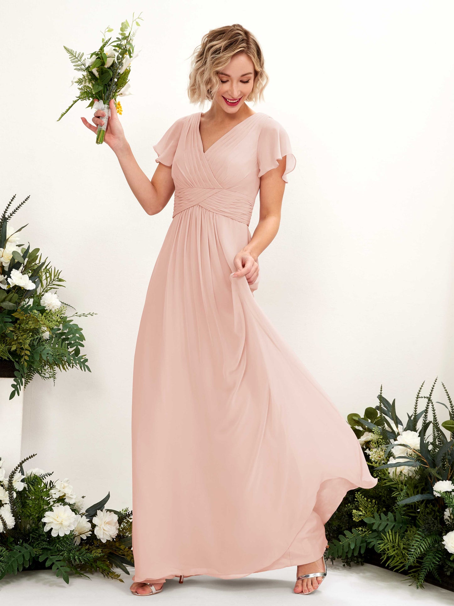 Tolly Pearl Pink Maxi Dress