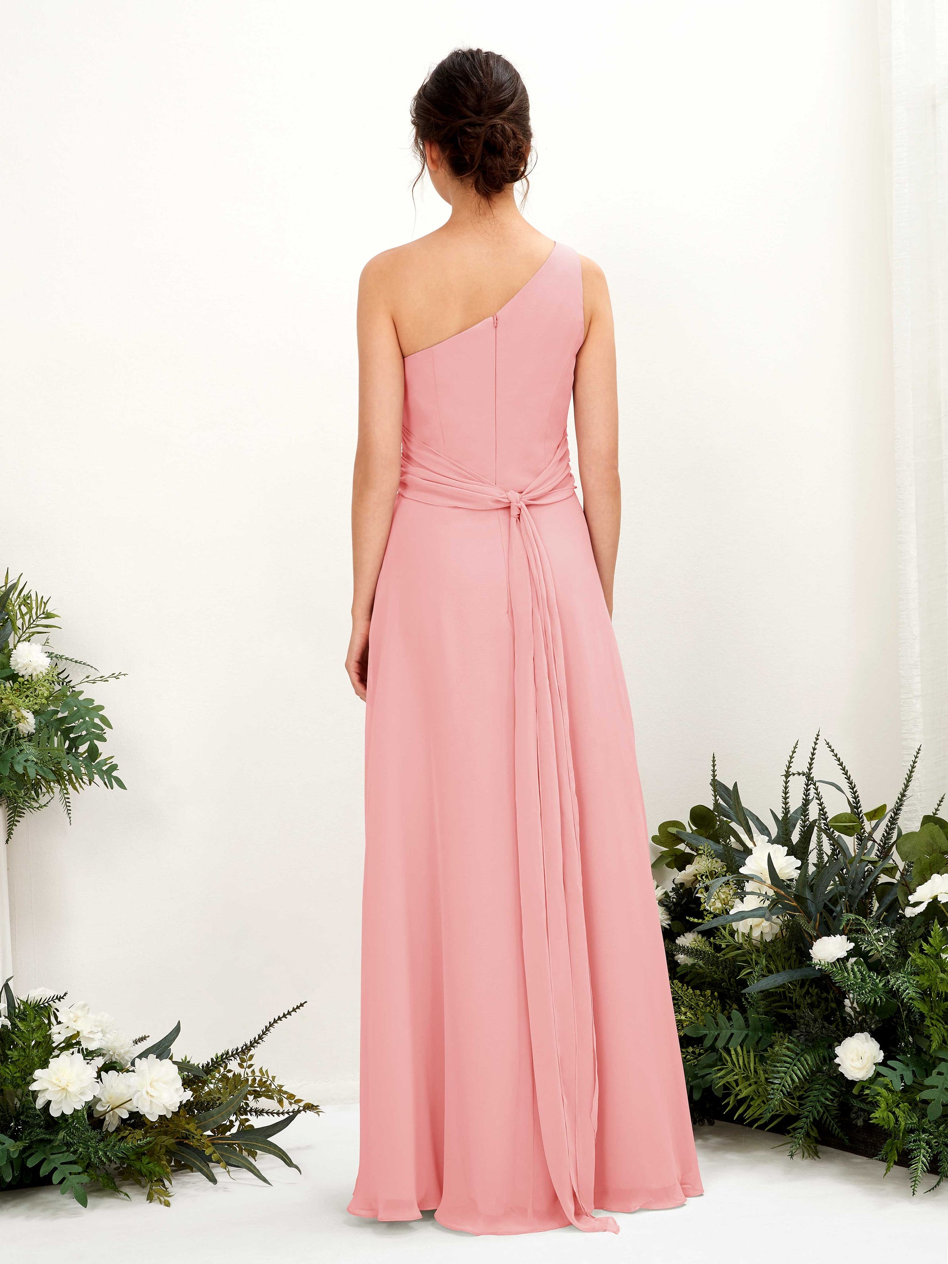 Trita Ballet Pink One Shoulder Maxi Dress