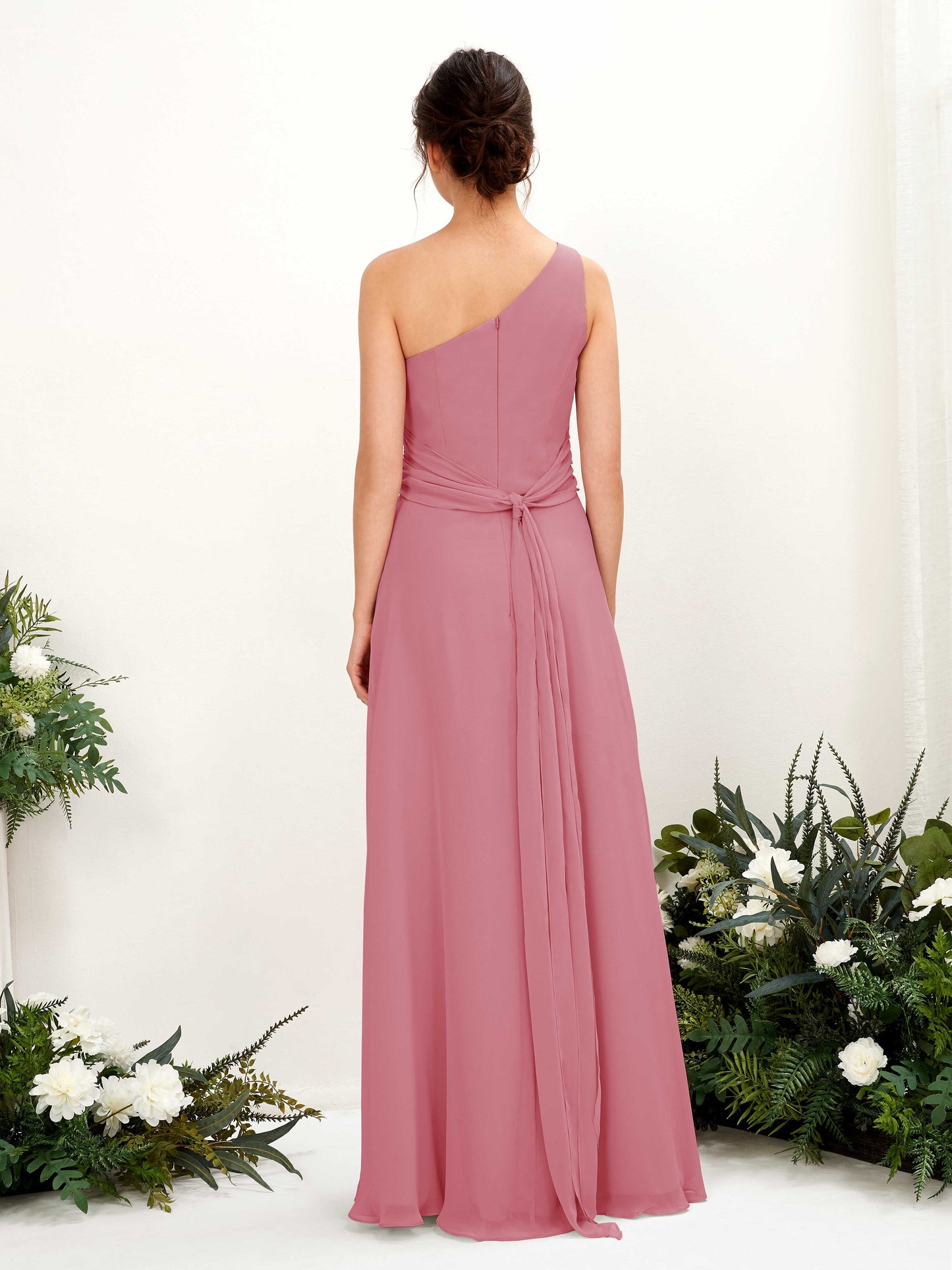 Trita Desert Rose One Shoulder Maxi Dress