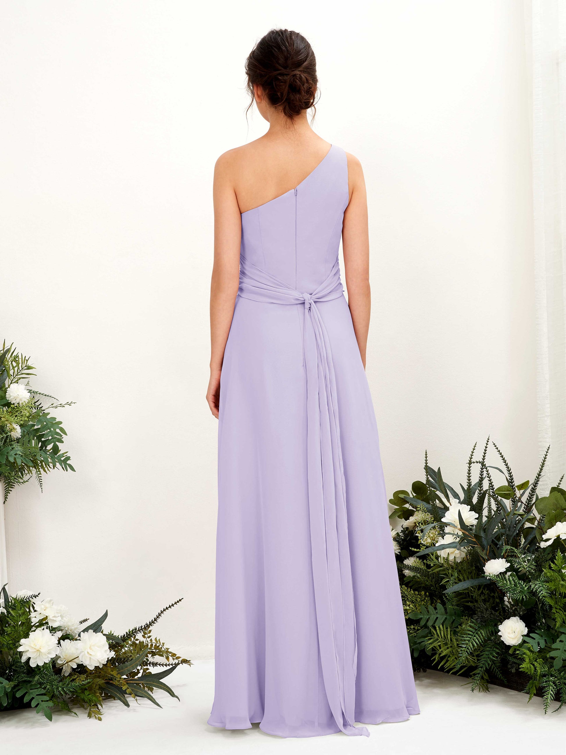 Trita Lilac One Shoulder Maxi Dress