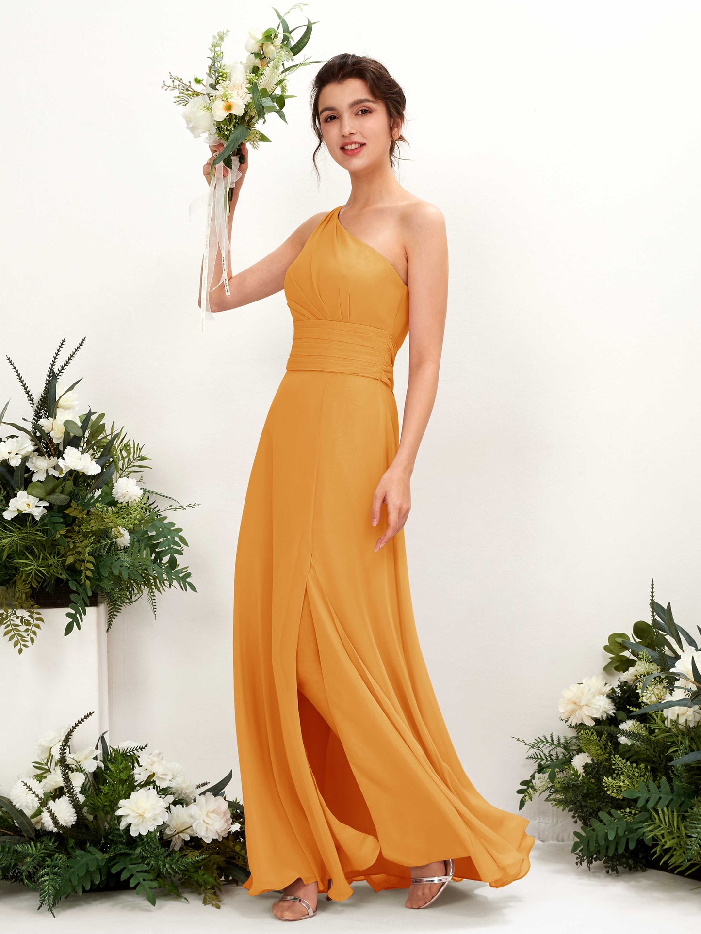 Trita Mango One Shoulder Maxi Dress