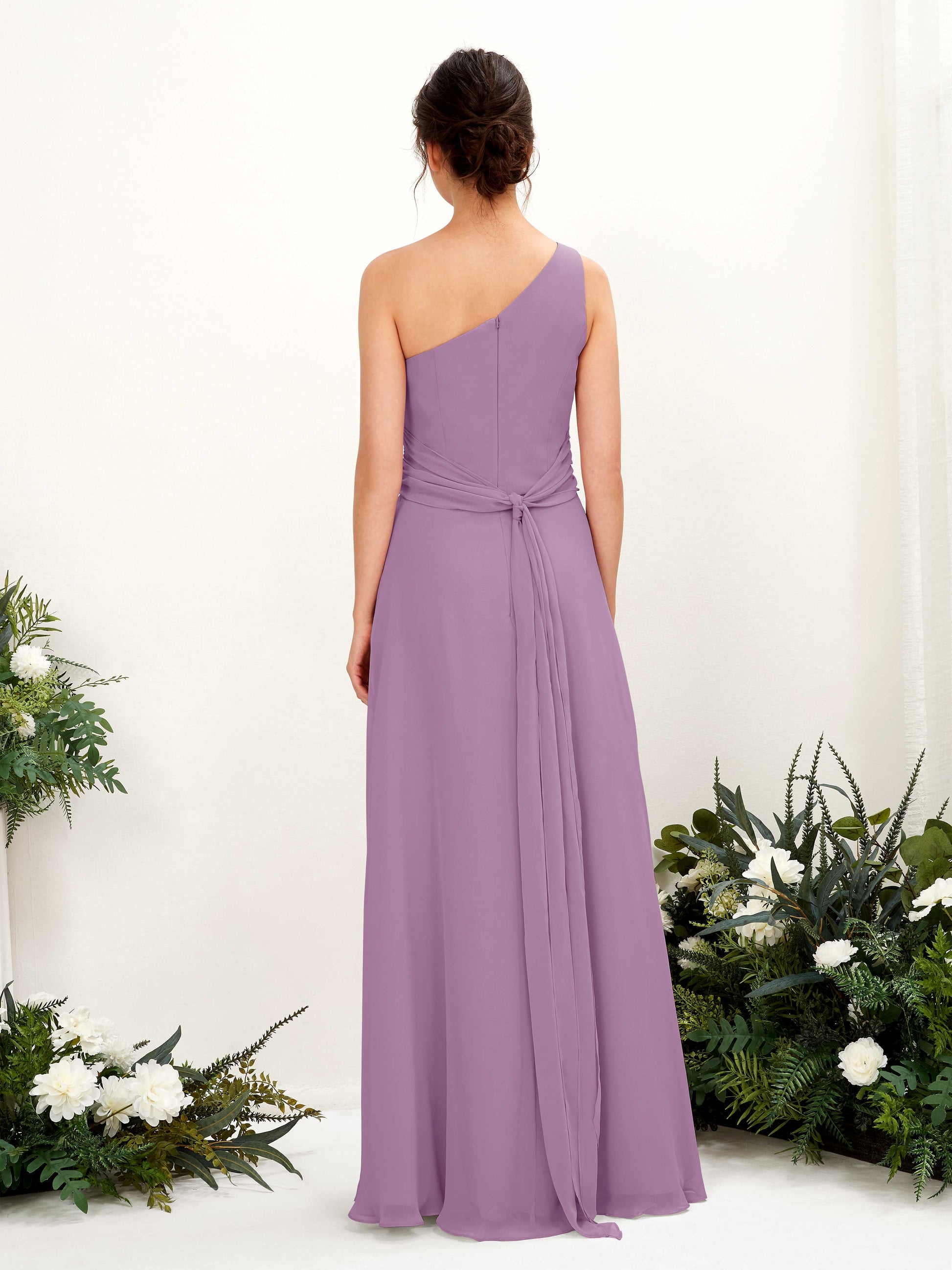 Trita Orchid Mist One Shoulder Maxi Dress