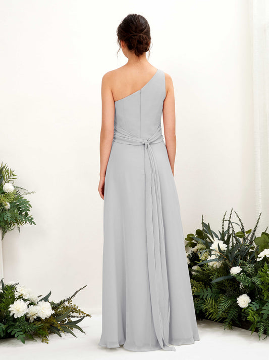 Trita Silver One Shoulder Maxi Dress