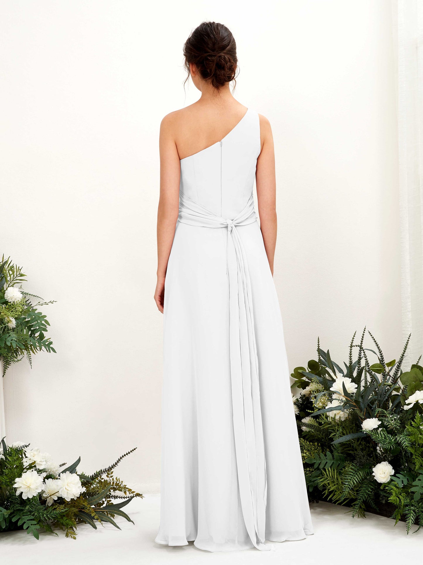 Trita White One Shoulder Maxi Dress