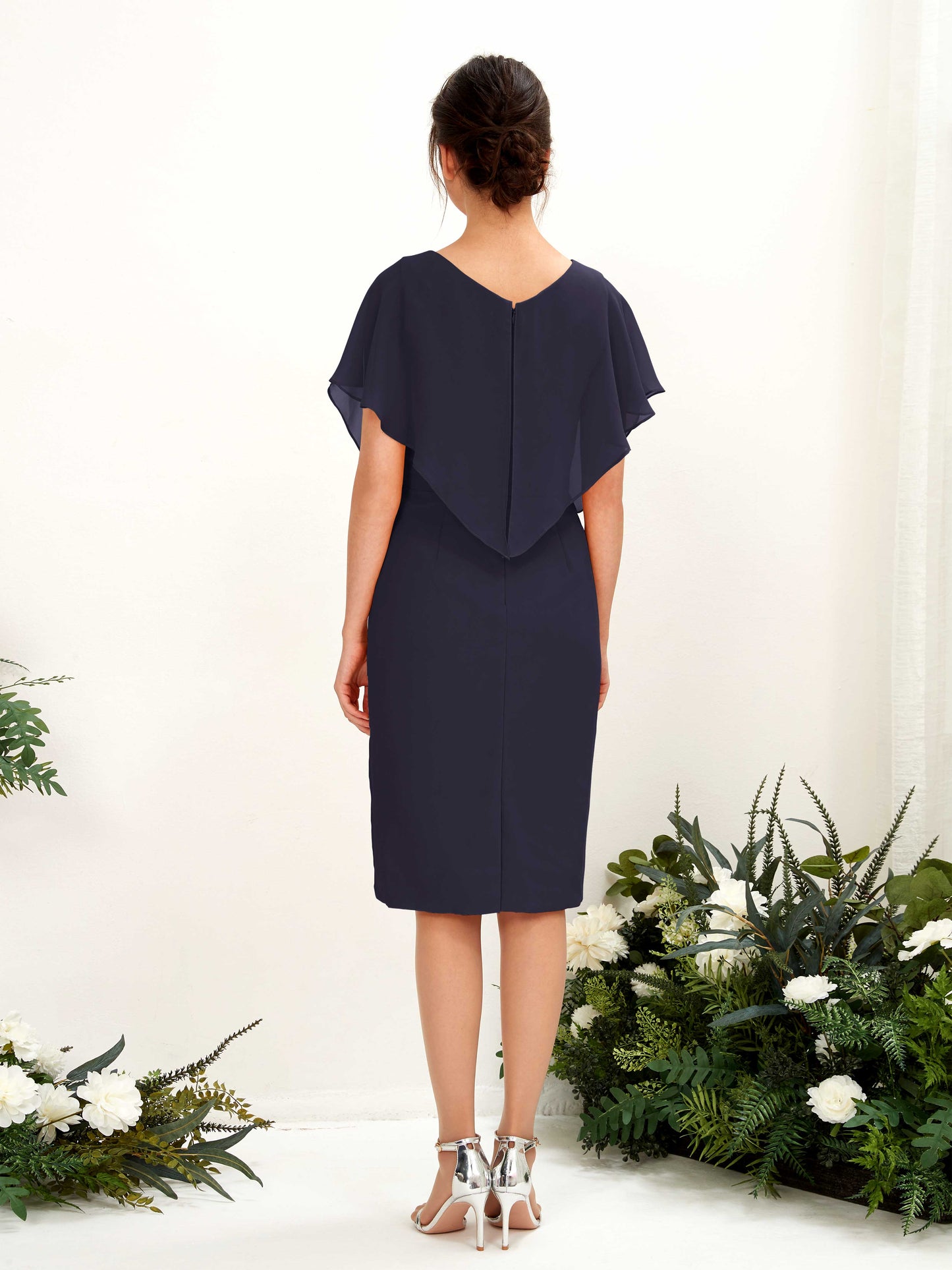 Vanessa Dark Navy Midi Dress