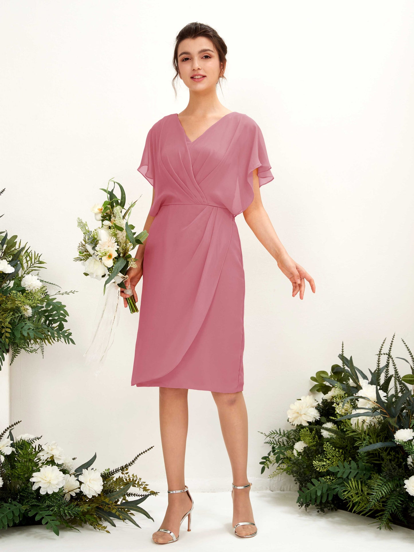 Vanessa Desert Rose Midi Dress