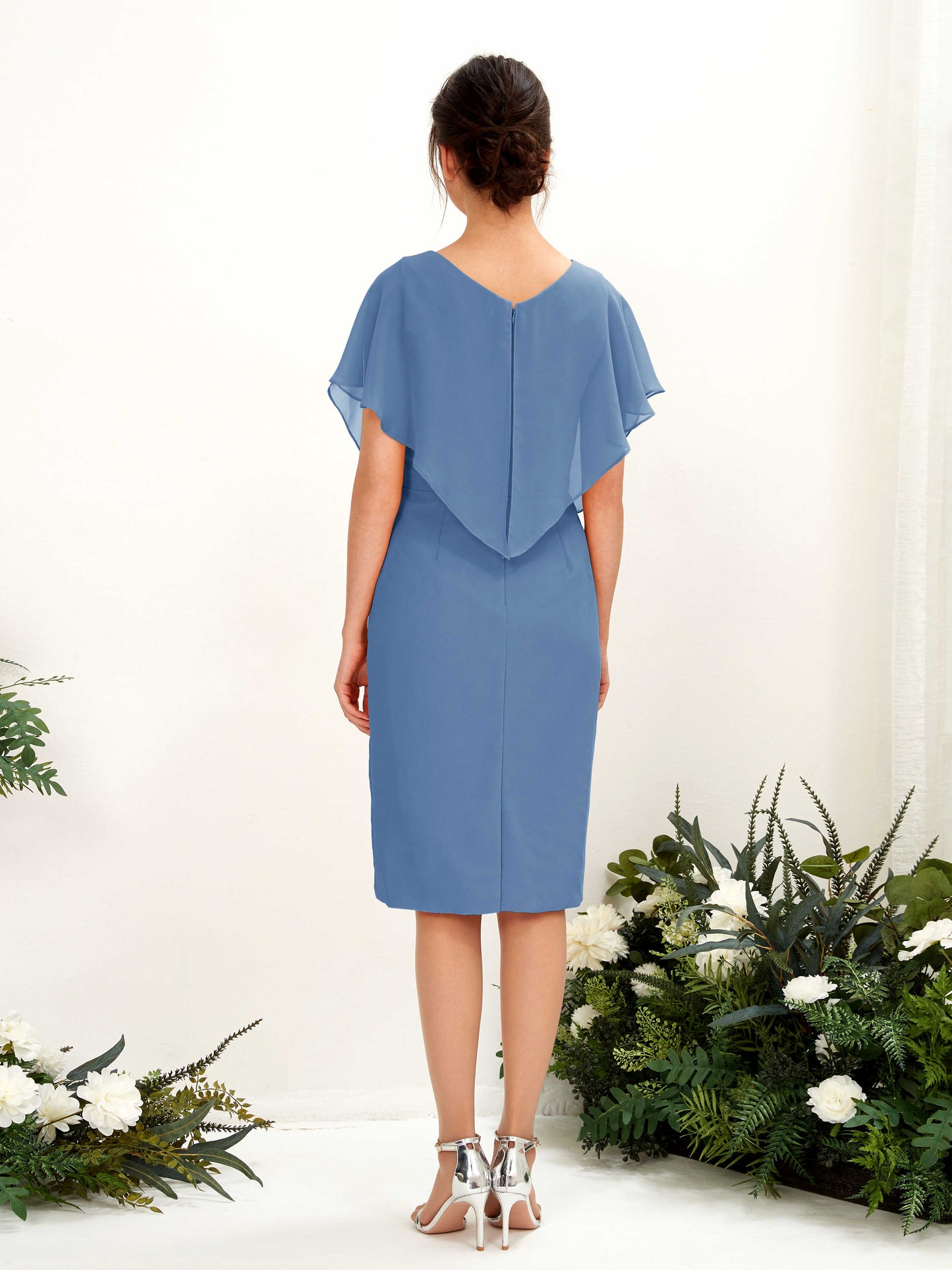 Vanessa Dusty Blue Midi Dress