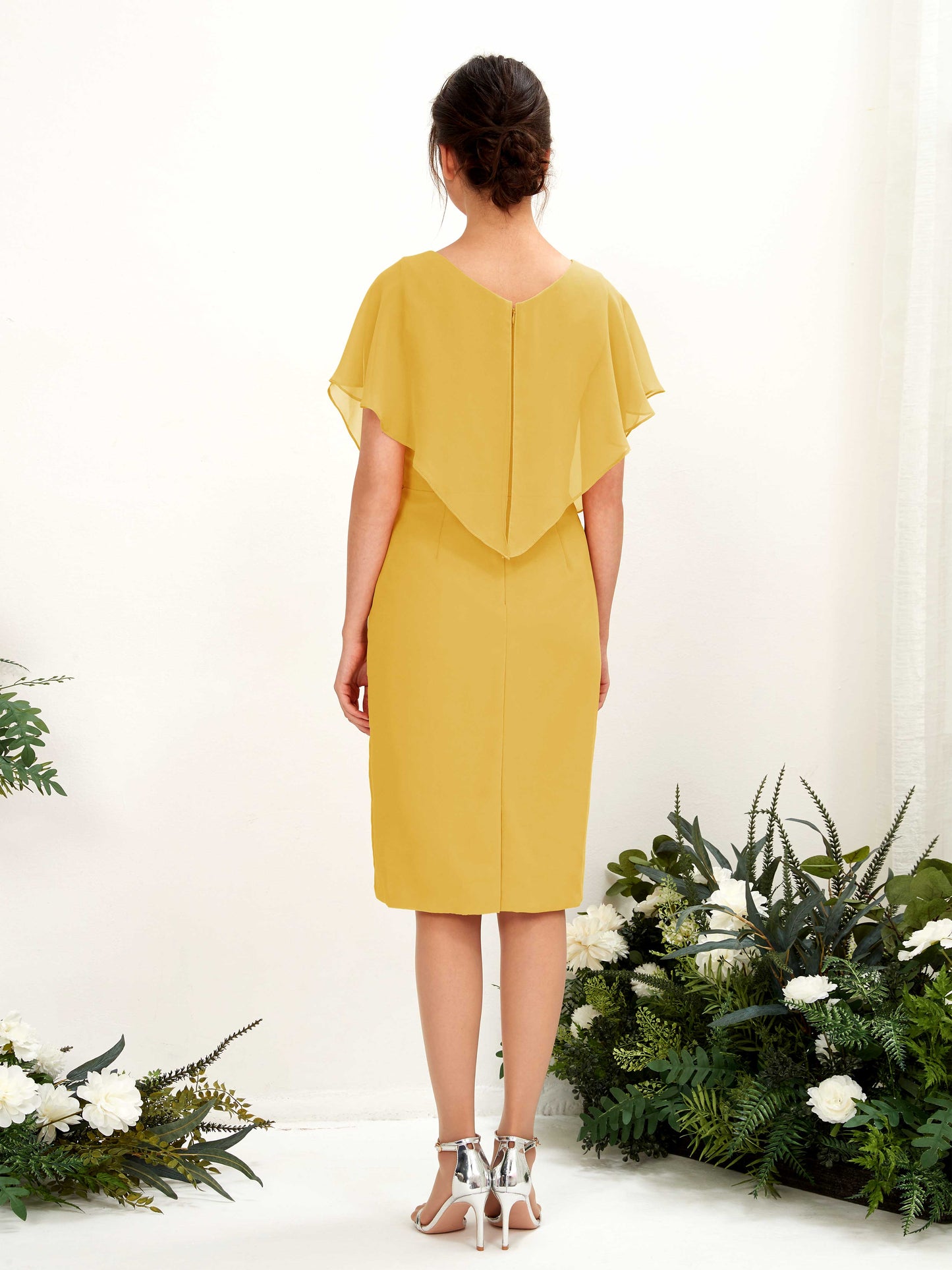 Vanessa Mustard Yellow Midi Dress