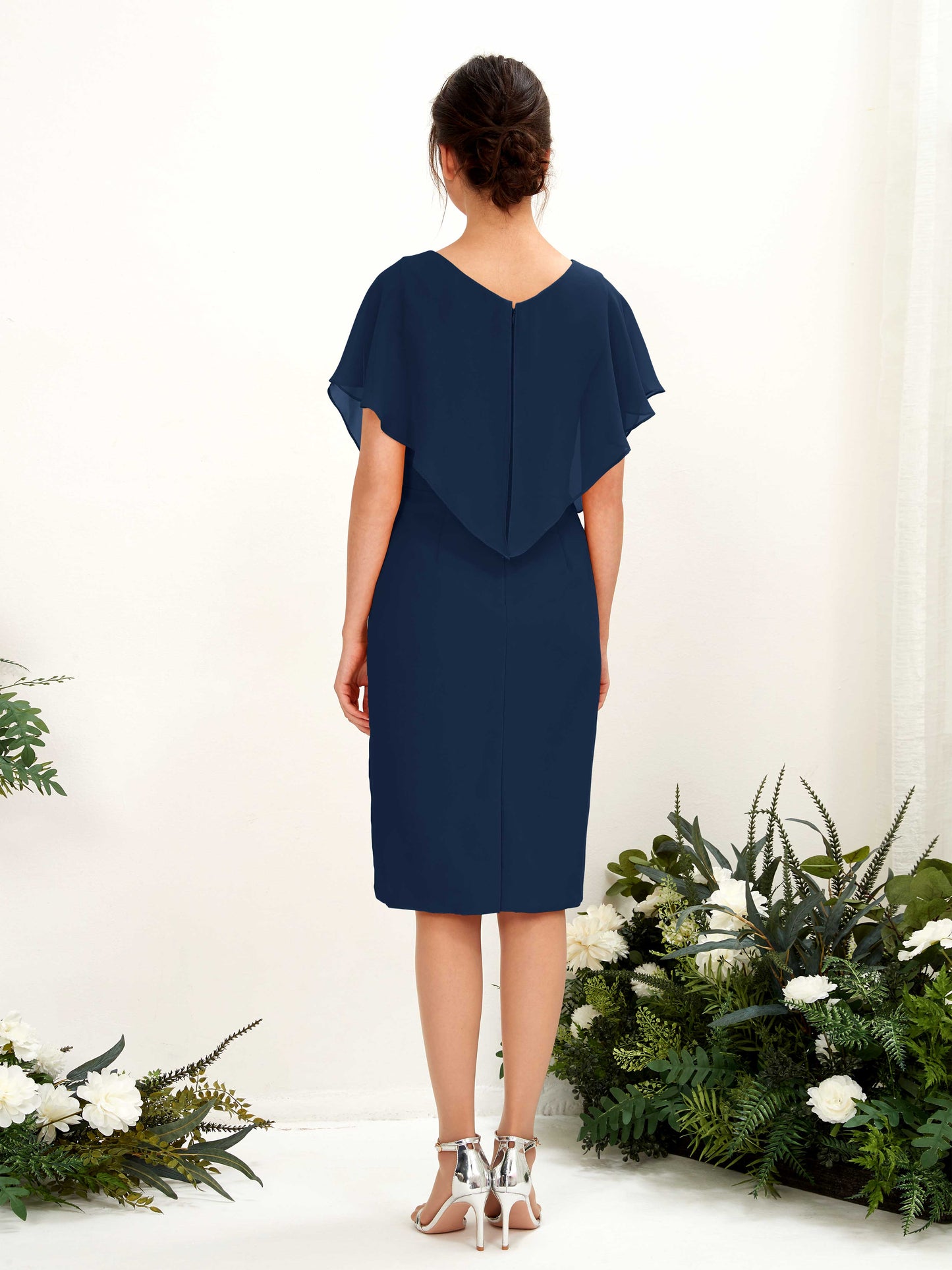 Vanessa Navy Midi Dress