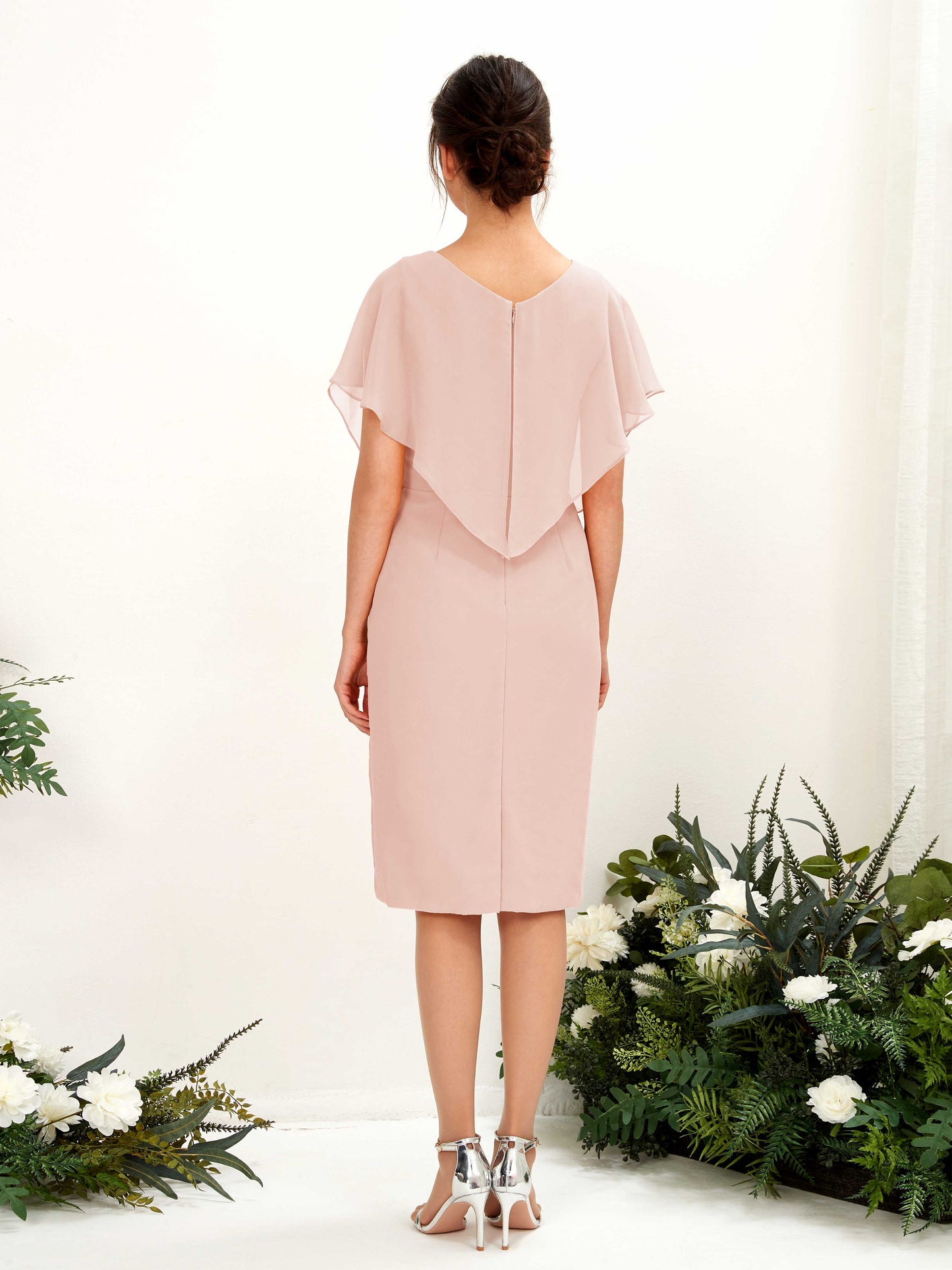 Vanessa Pearl Pink Midi Dress