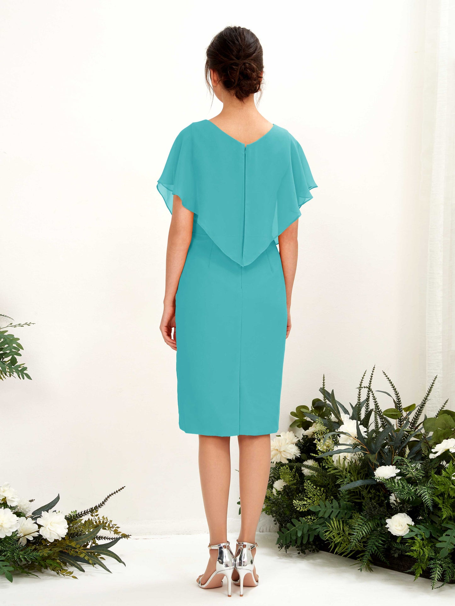 Vanessa Turquoise Midi Dress