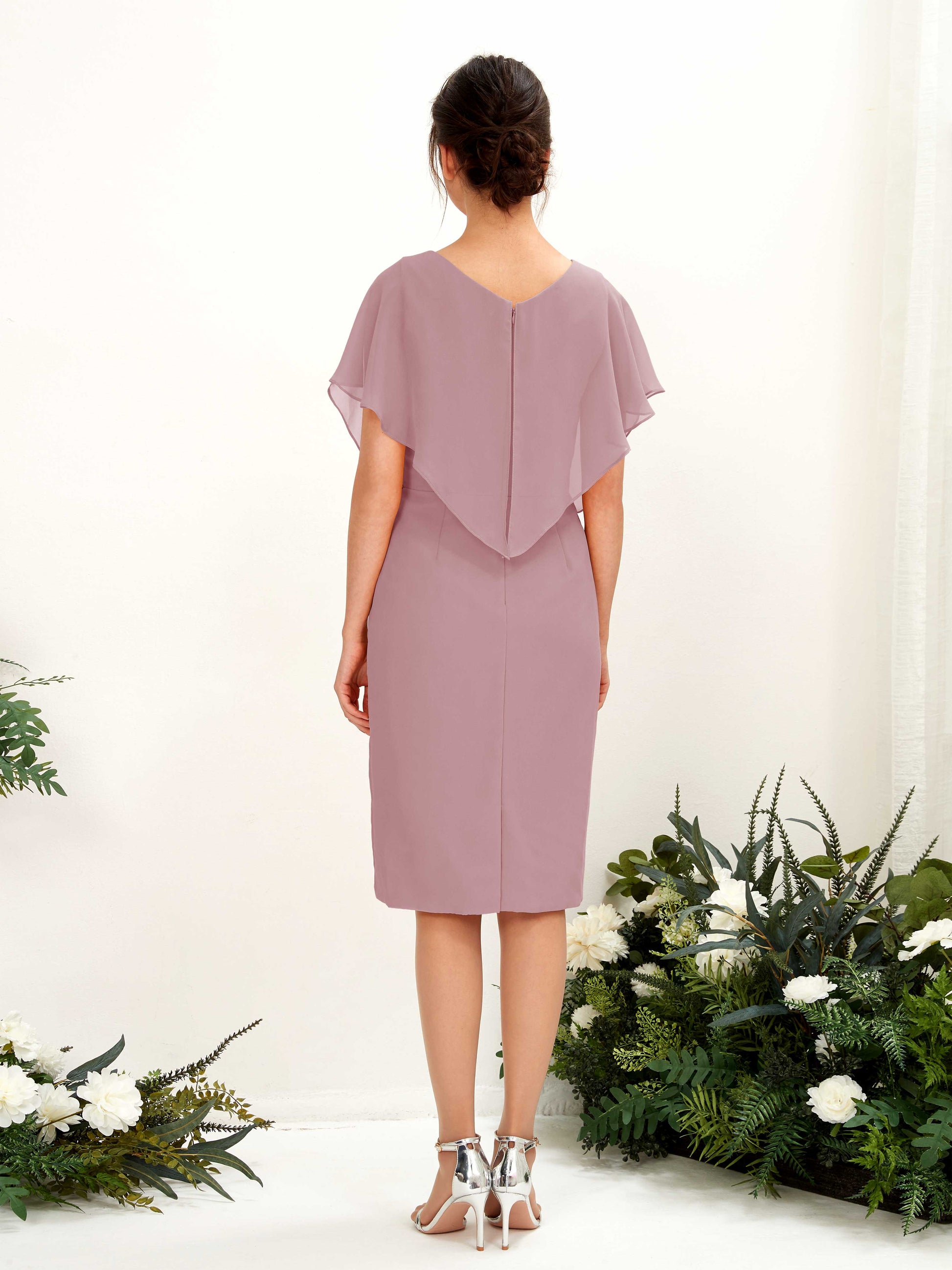 Vanessa Vintage Mauve Midi Dress