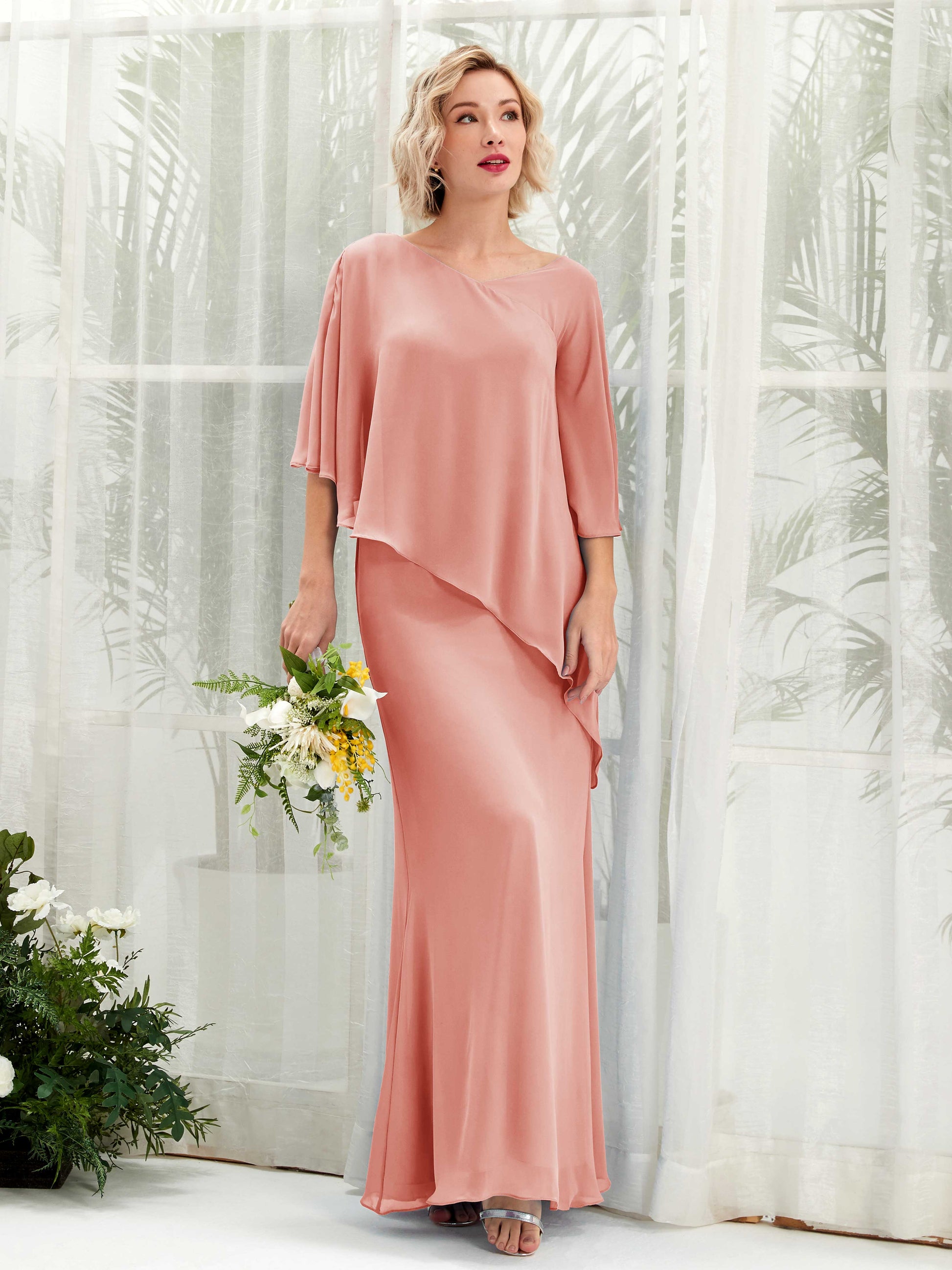 Violaine Champagne Rose Maxi Dress