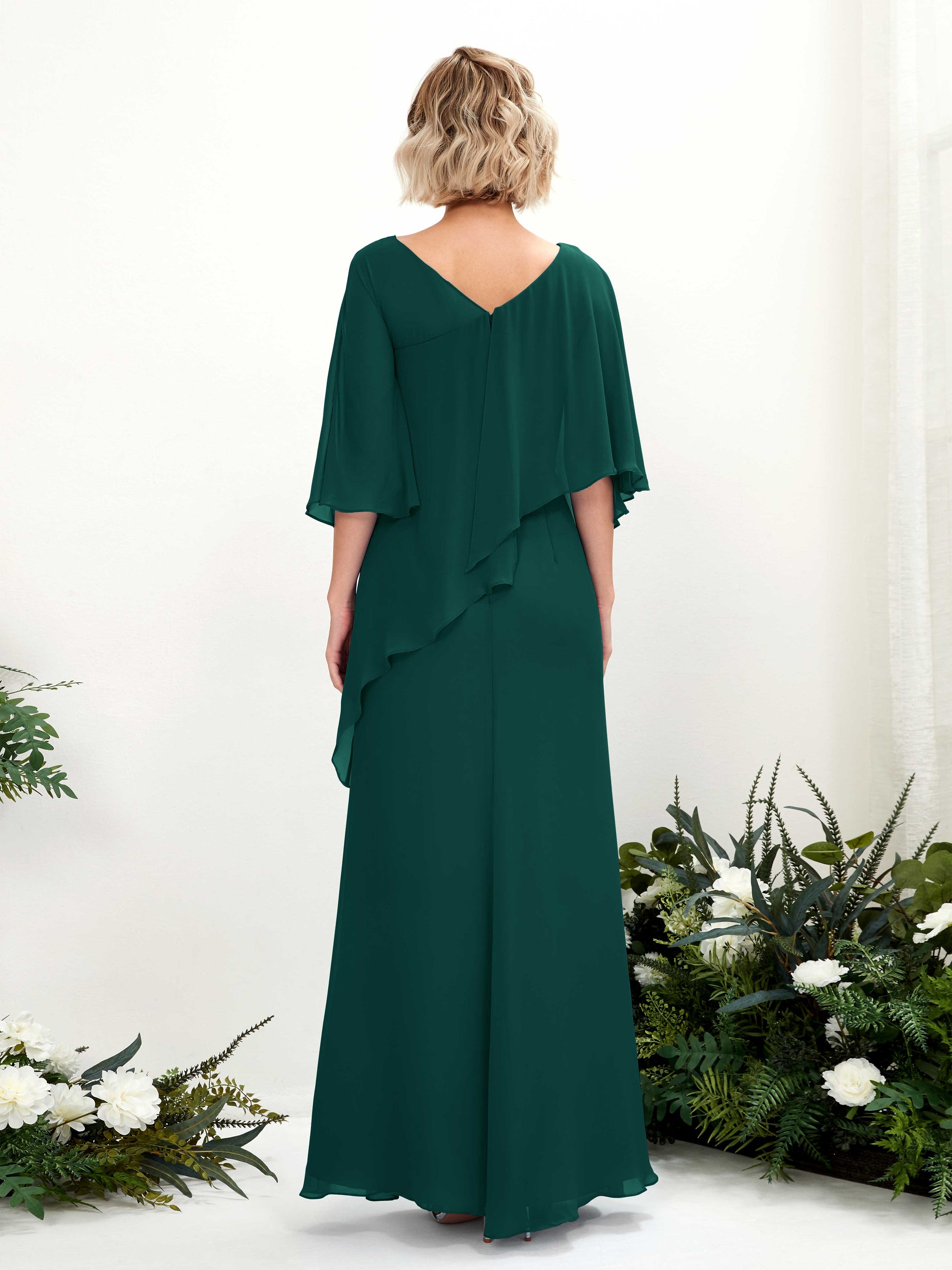 Violaine Dark Emerald Maxi Dress