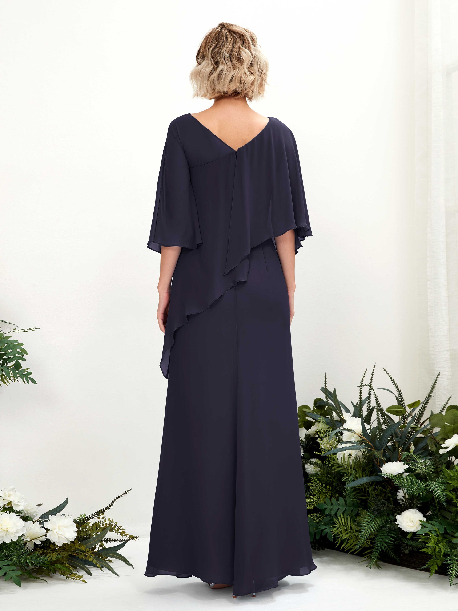 Violaine Dark Navy Maxi Dress