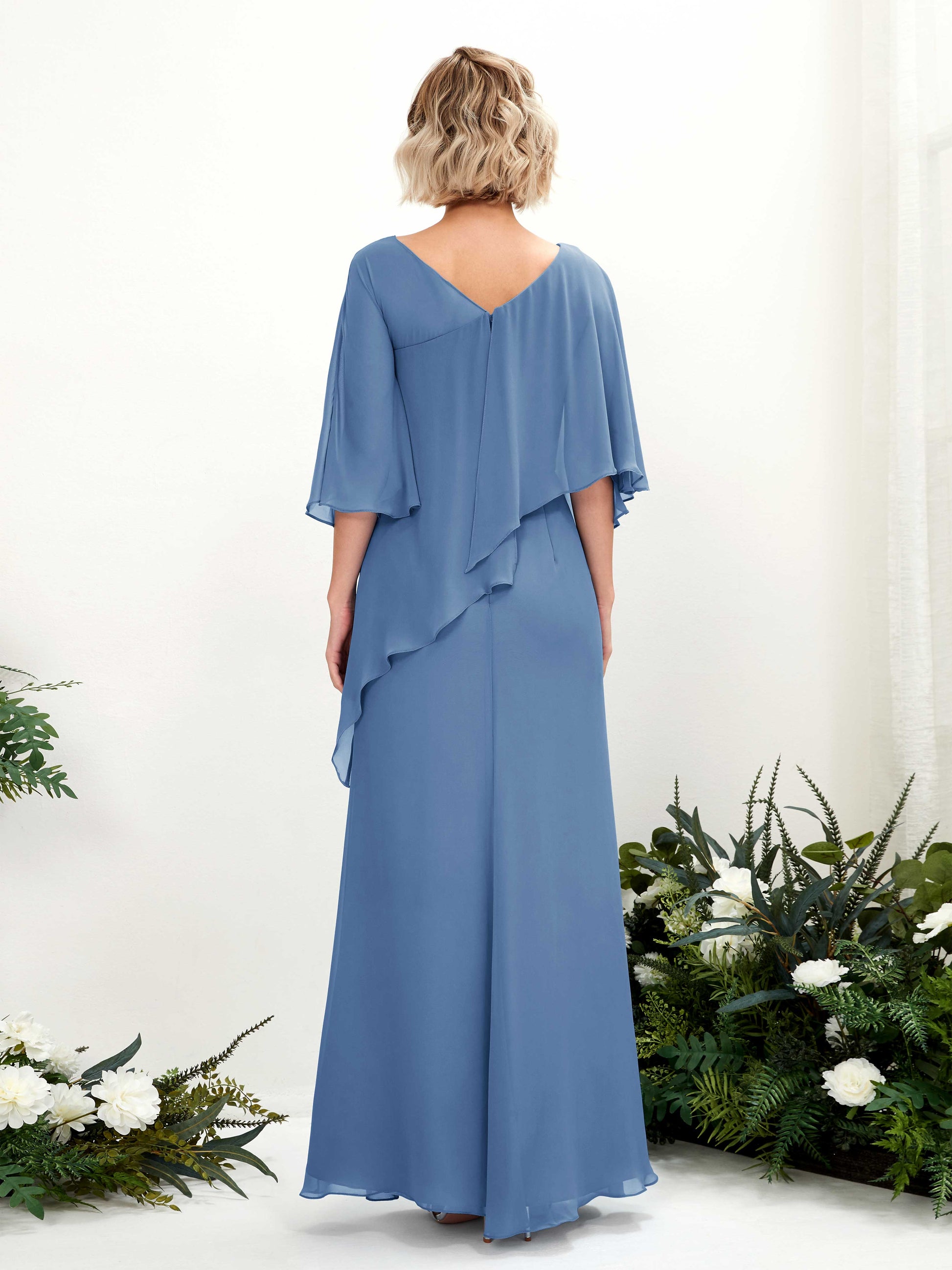 Violaine Dusty Blue Maxi Dress