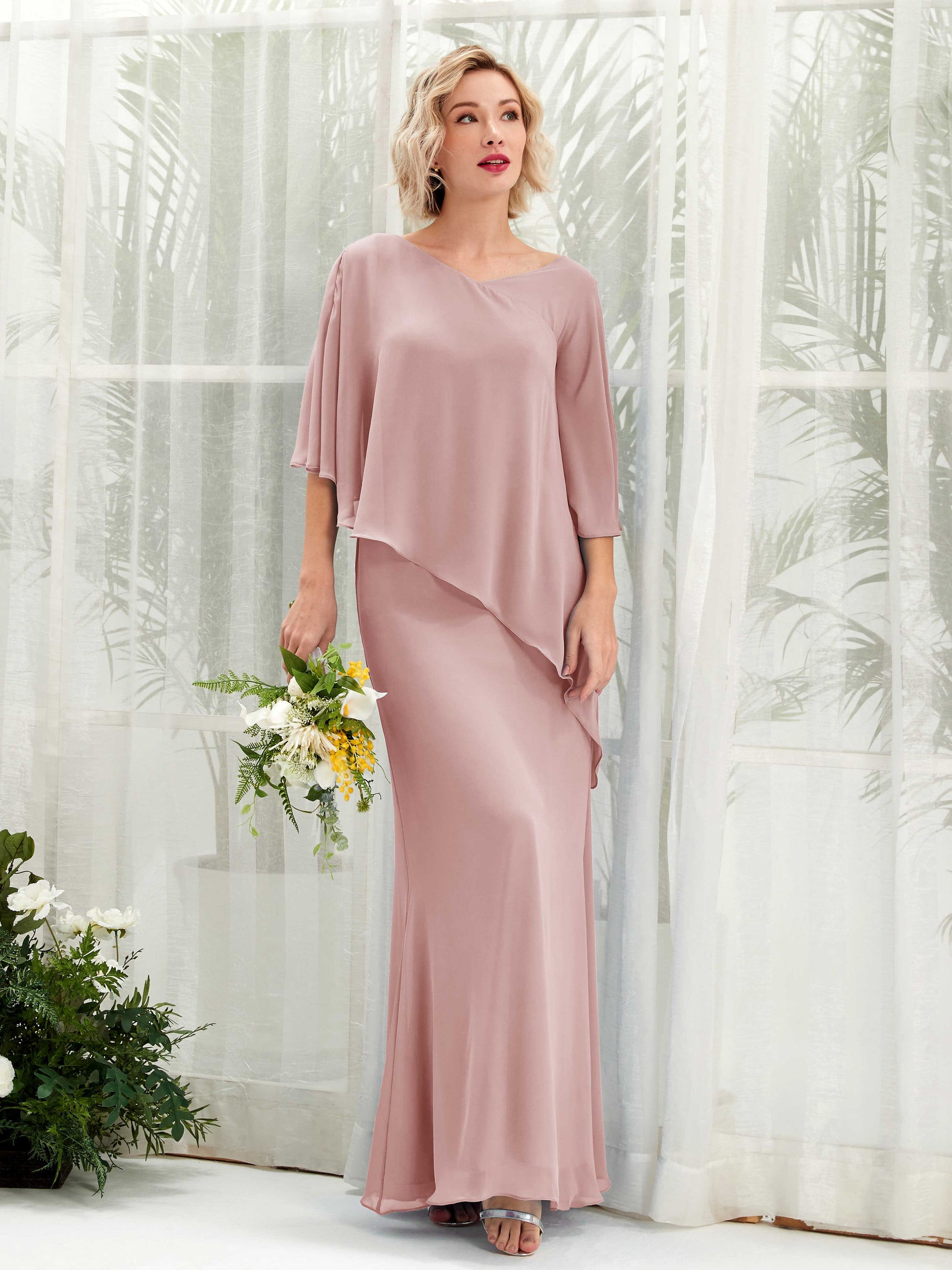 Violaine Dusty Rose Maxi Dress