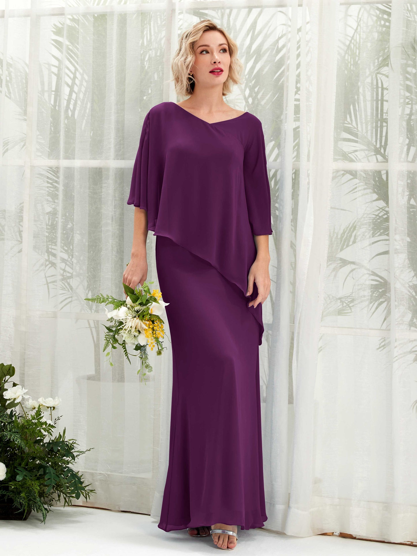 Violaine Grape Maxi Dress