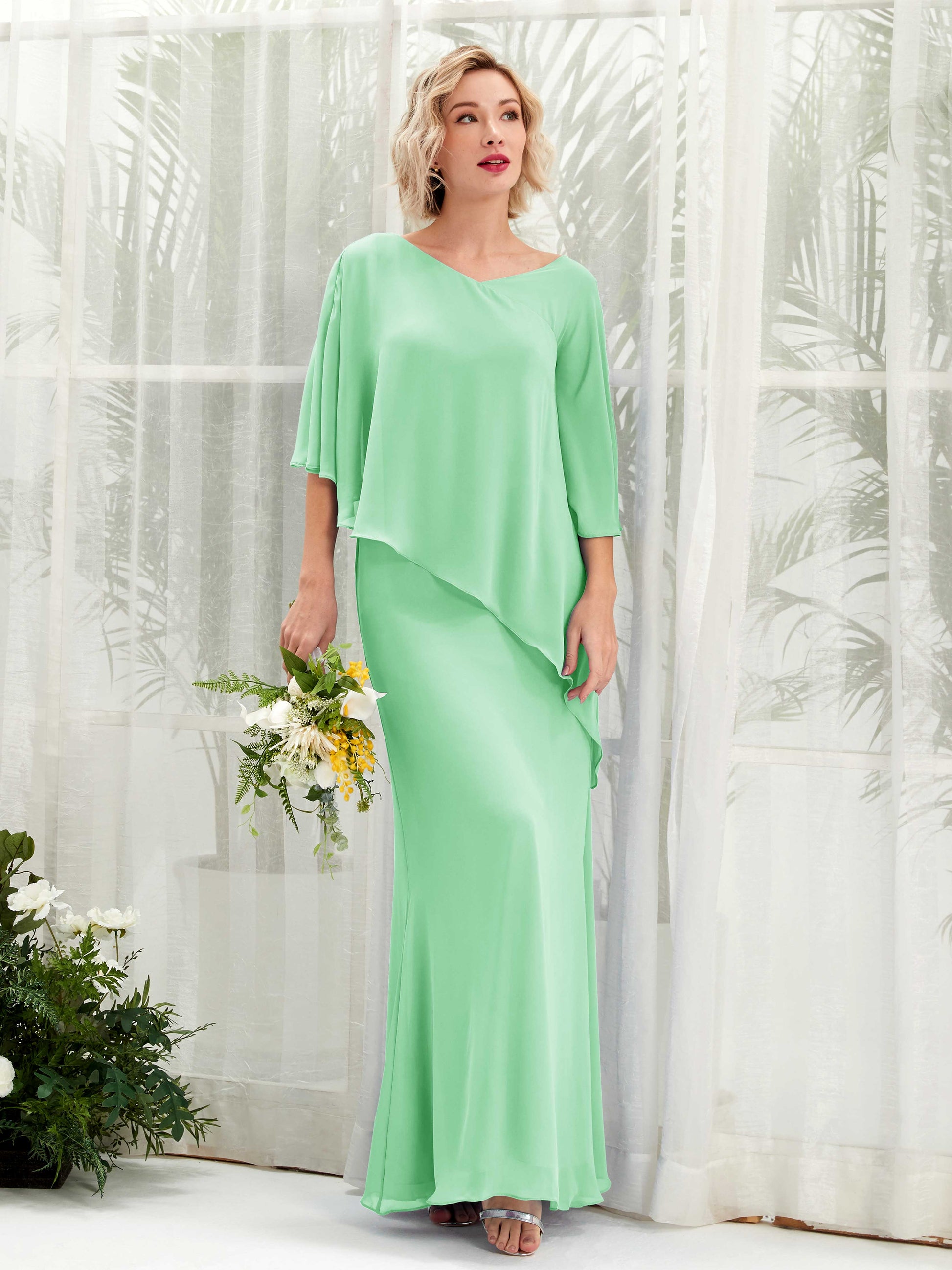 Violaine Mint Green Maxi Dress