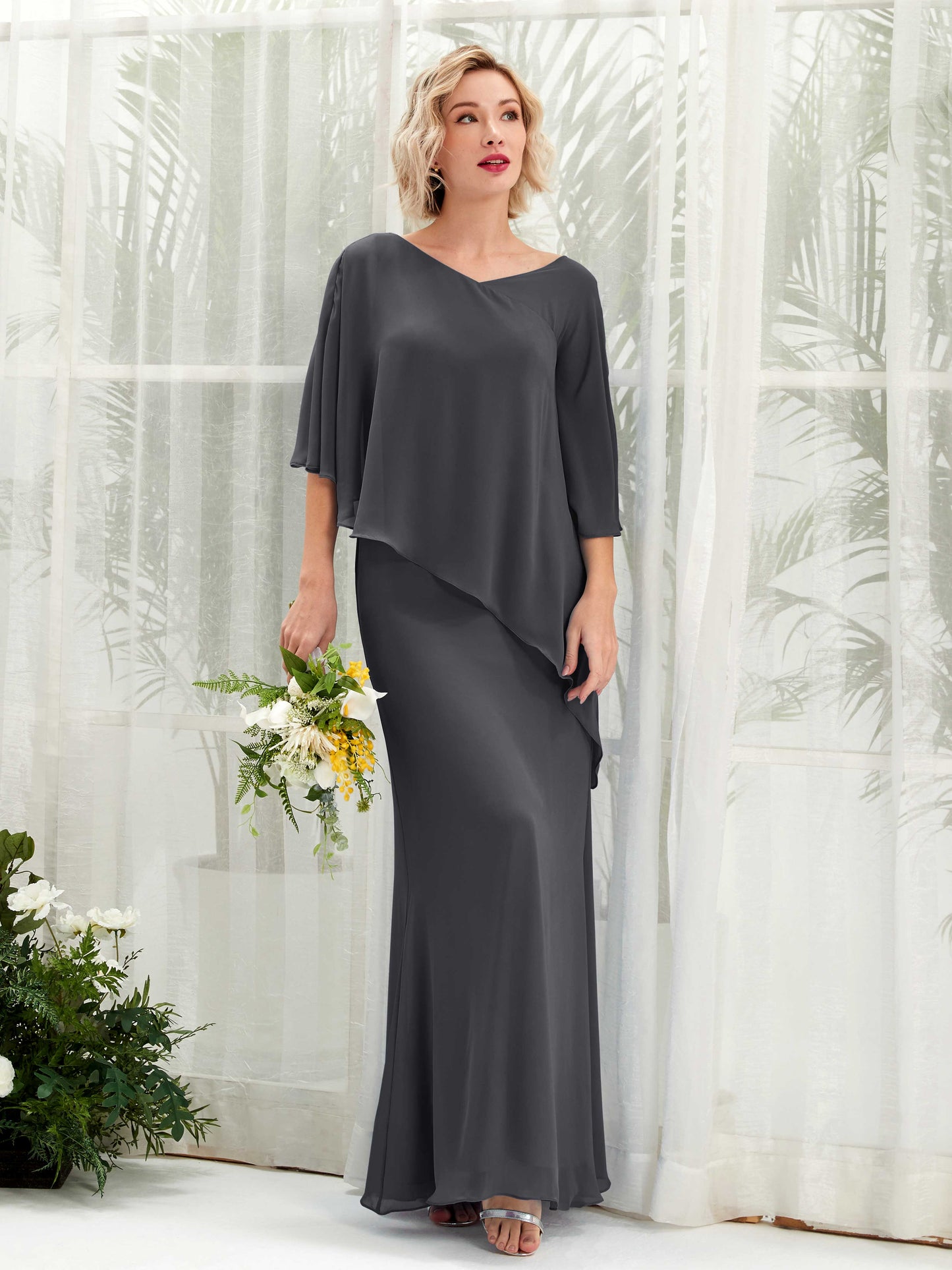 Violaine Pewter Maxi Dress