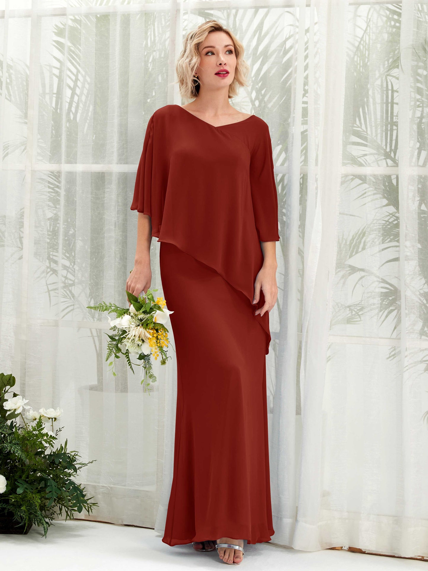 Violaine Rust Maxi Dress