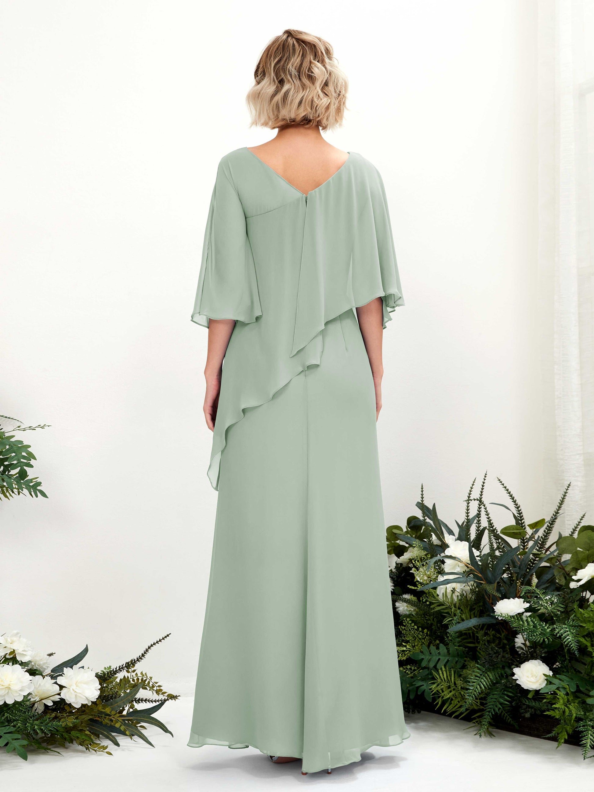 Violaine Sage Green Maxi Dress